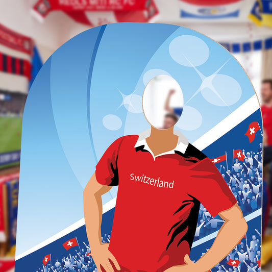 SC4942 Switzerland Football World Tournament Cup Stand-in Cardboard Cutout Height 190cm