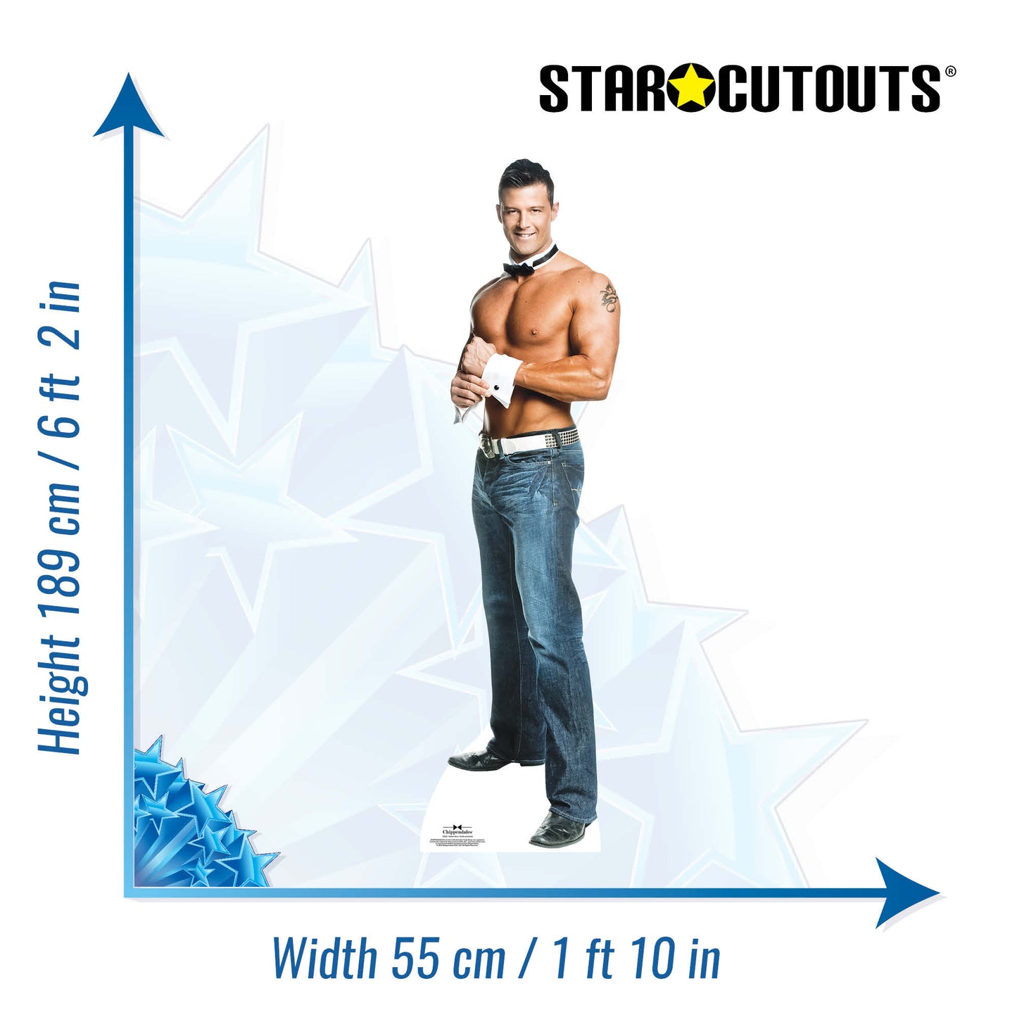 SC502 Nathan  Chippendale Cardboard Cut Out Height 189cm