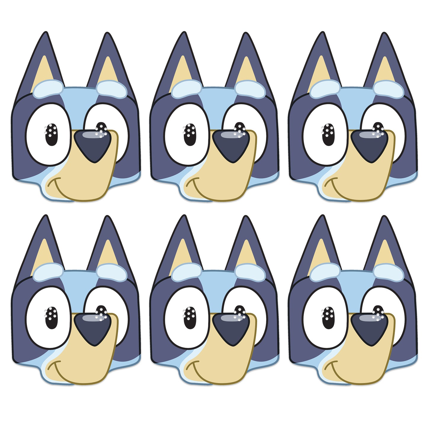 SMP503 Six Pack Masks Bluey - Bluey