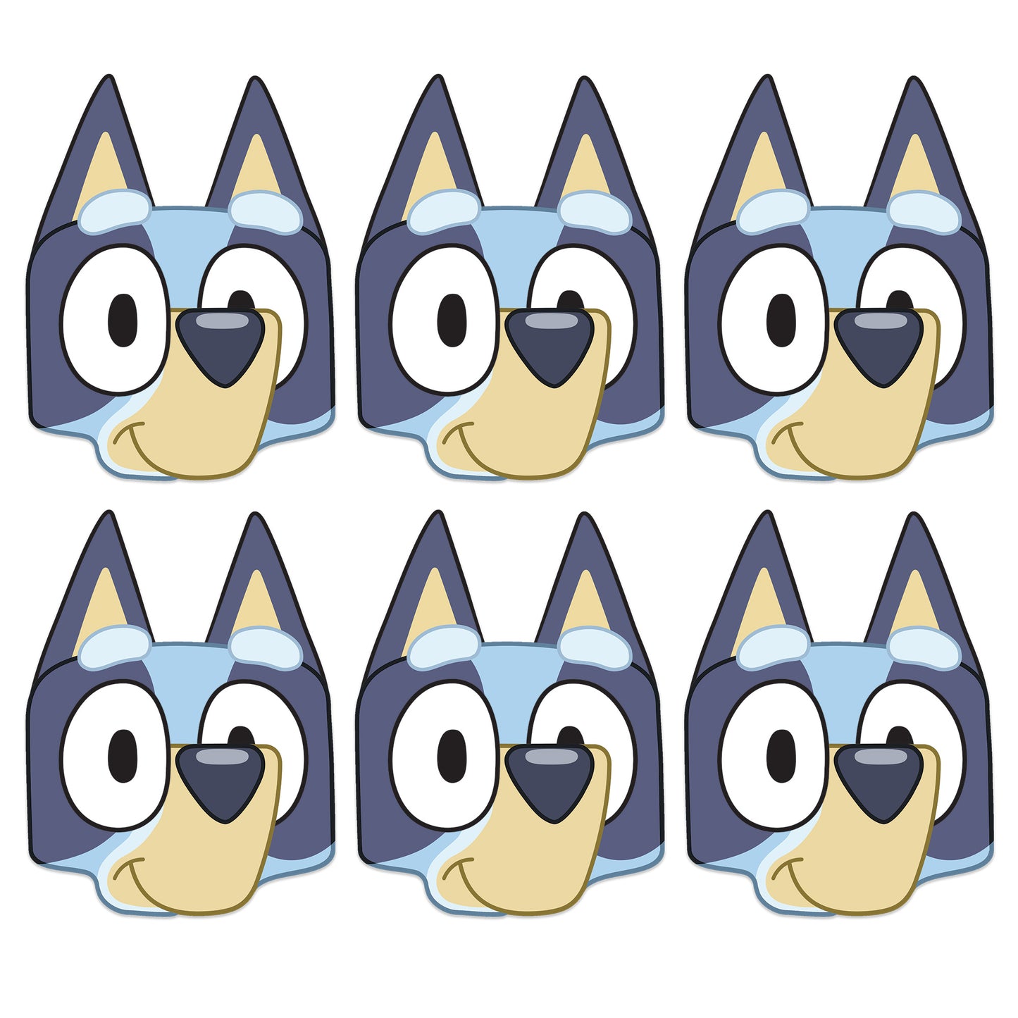 SMP503 Six Pack Masks Bluey - Bluey