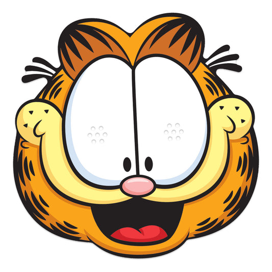 Garfield the Cat Six Pack Emotions Masks - Including Iconic Happy, Confused, Angry, Bored, Intimidating & Curious Poses