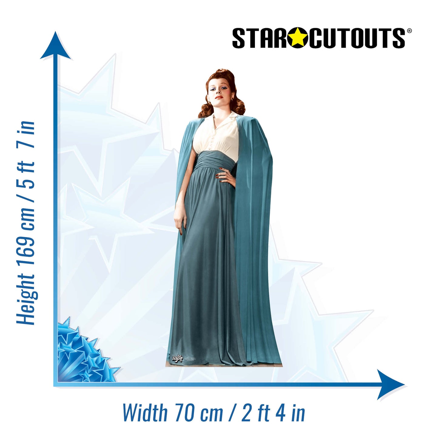 SC523 Rita Hayworth Cardboard Cut Out Height 169cm