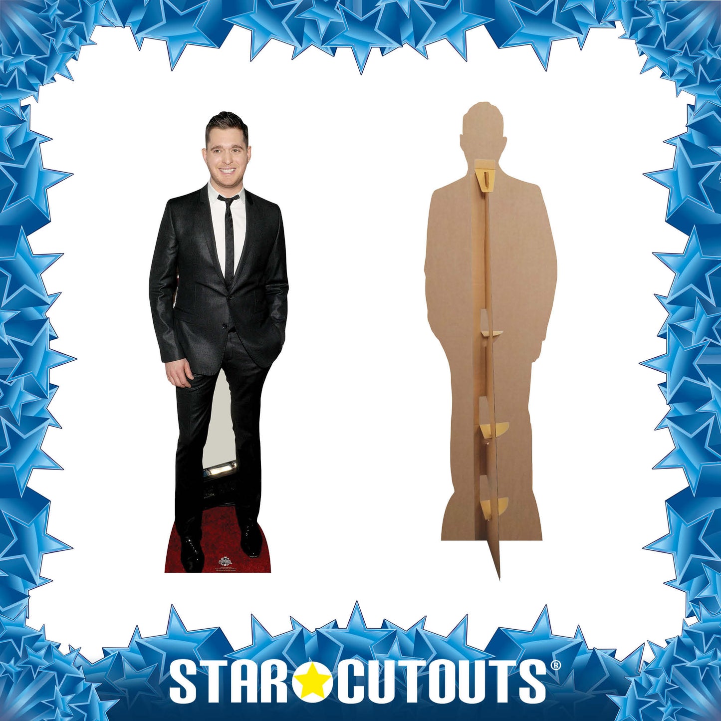 CS546 Michael Buble Height 174cm Lifesize Cardboard Cut Out With Mini - mycardboardcutout