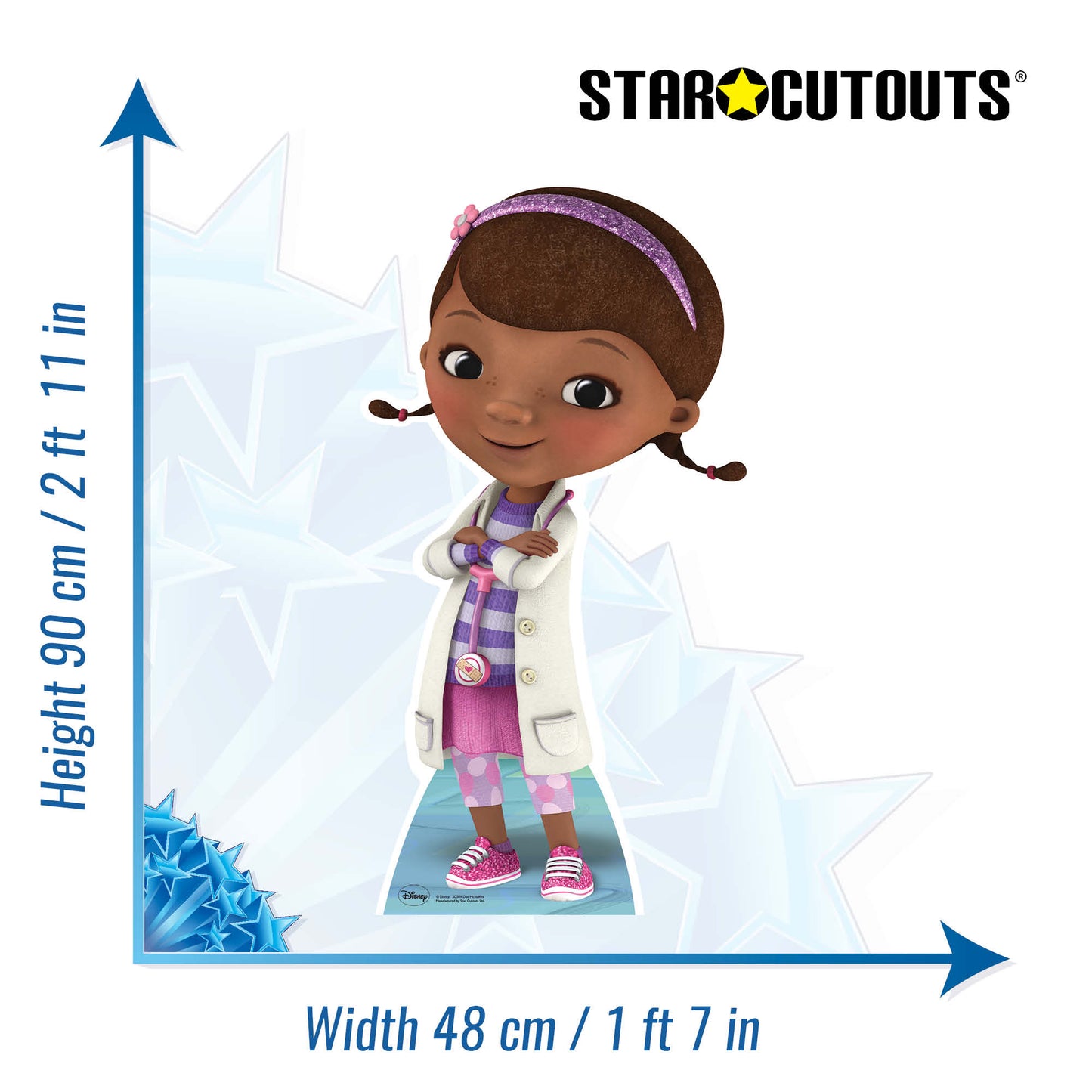 Doc McStuffins Star Mini Cut-out Cardboard Cut Out Height 90cm