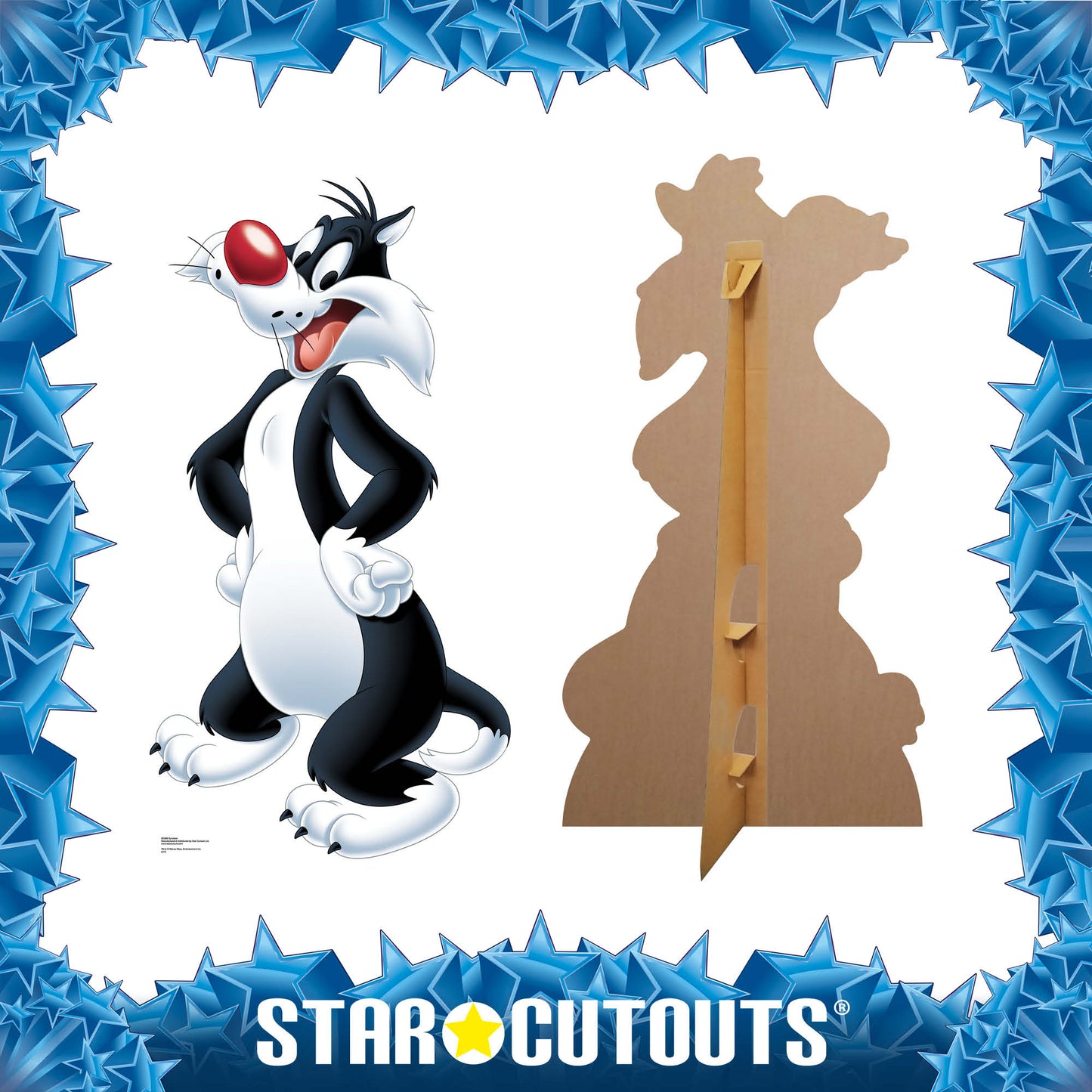 SC689 Sylvester The Cat Cardboard Cut Out Height 145cm