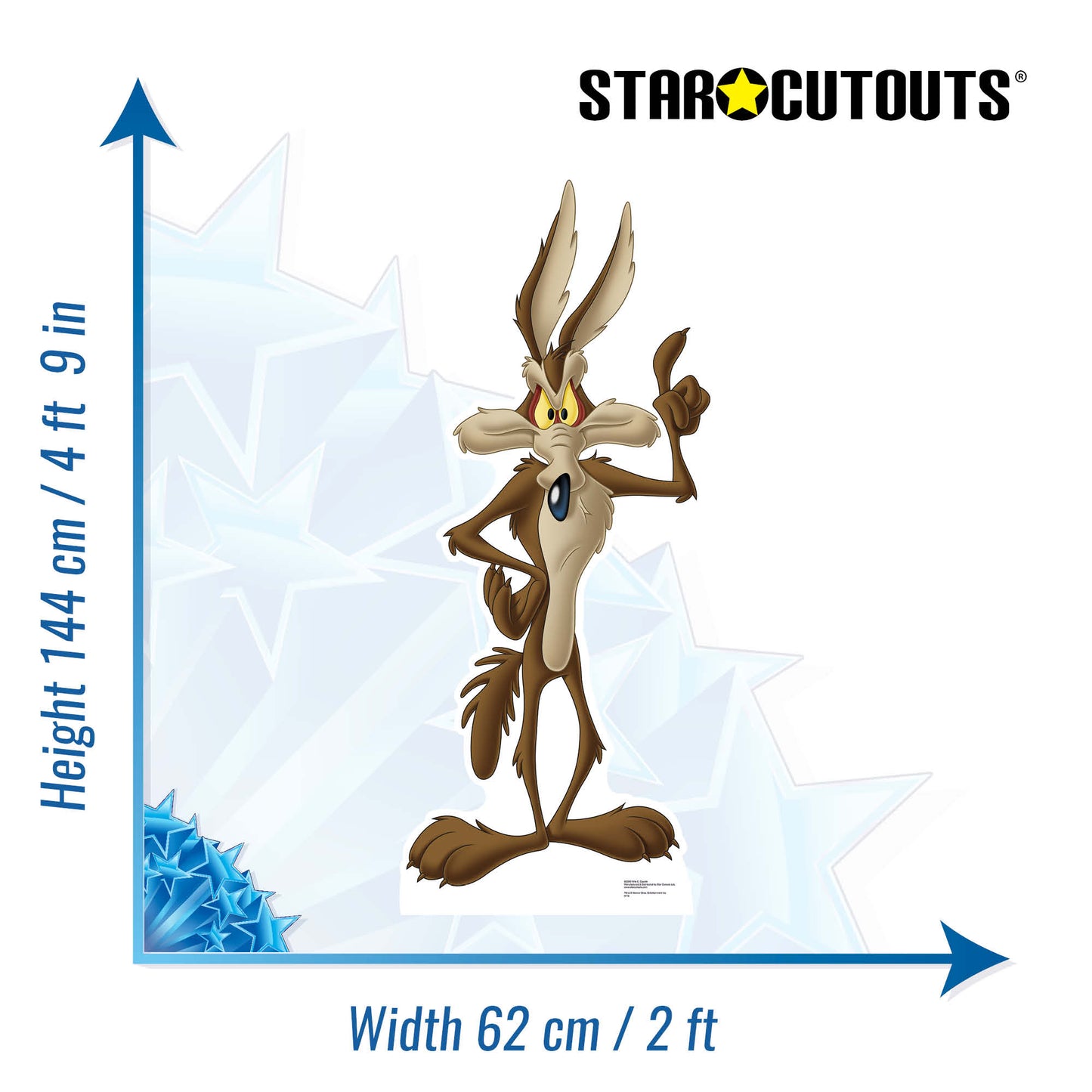 SC693 Wile E Coyote Cardboard Cut Out Height 144cm