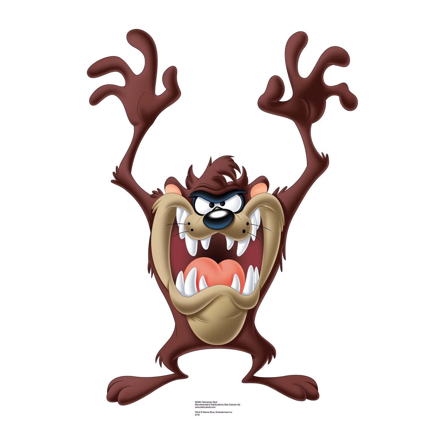 SC694 Tazmanian Devil Cardboard Cut Out Height 87cm