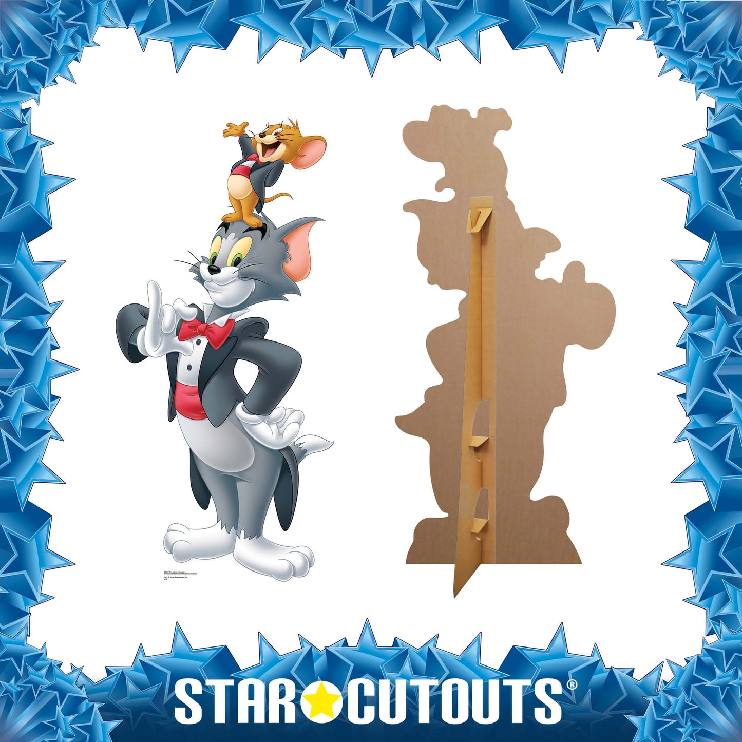 SC697 Tom and Jerry in Tuxedos Cardboard Cut Out Height 154cm