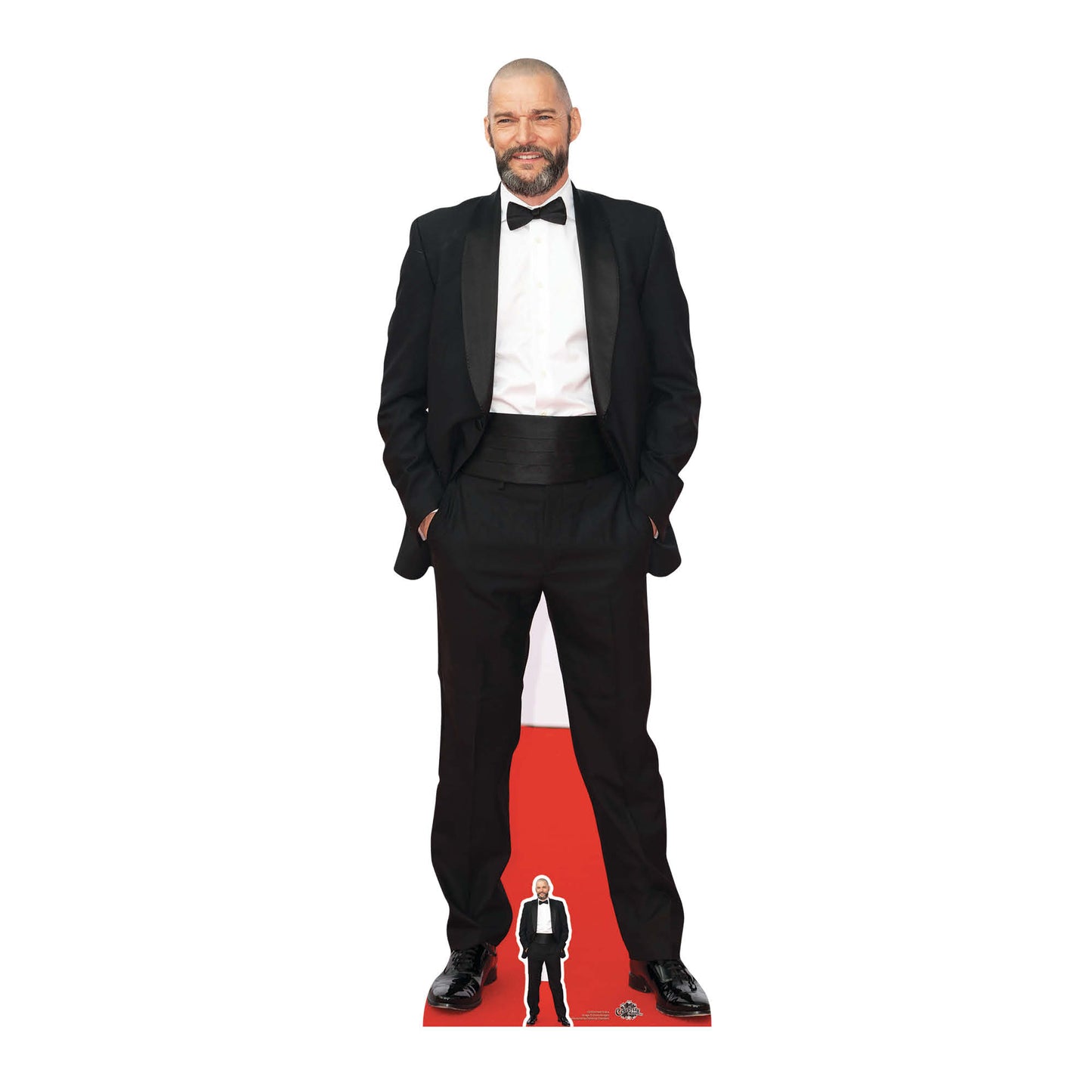 CS753 Fred Sirieix Maitre De First Dates Height 180cm Lifesize Cardboard Cut Out With Mini - mycardboardcutout