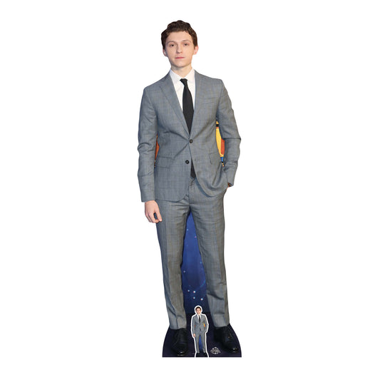 Tom Holland aka Spiderman Height 174cm Lifesize Cardboard Cut Out With Mini