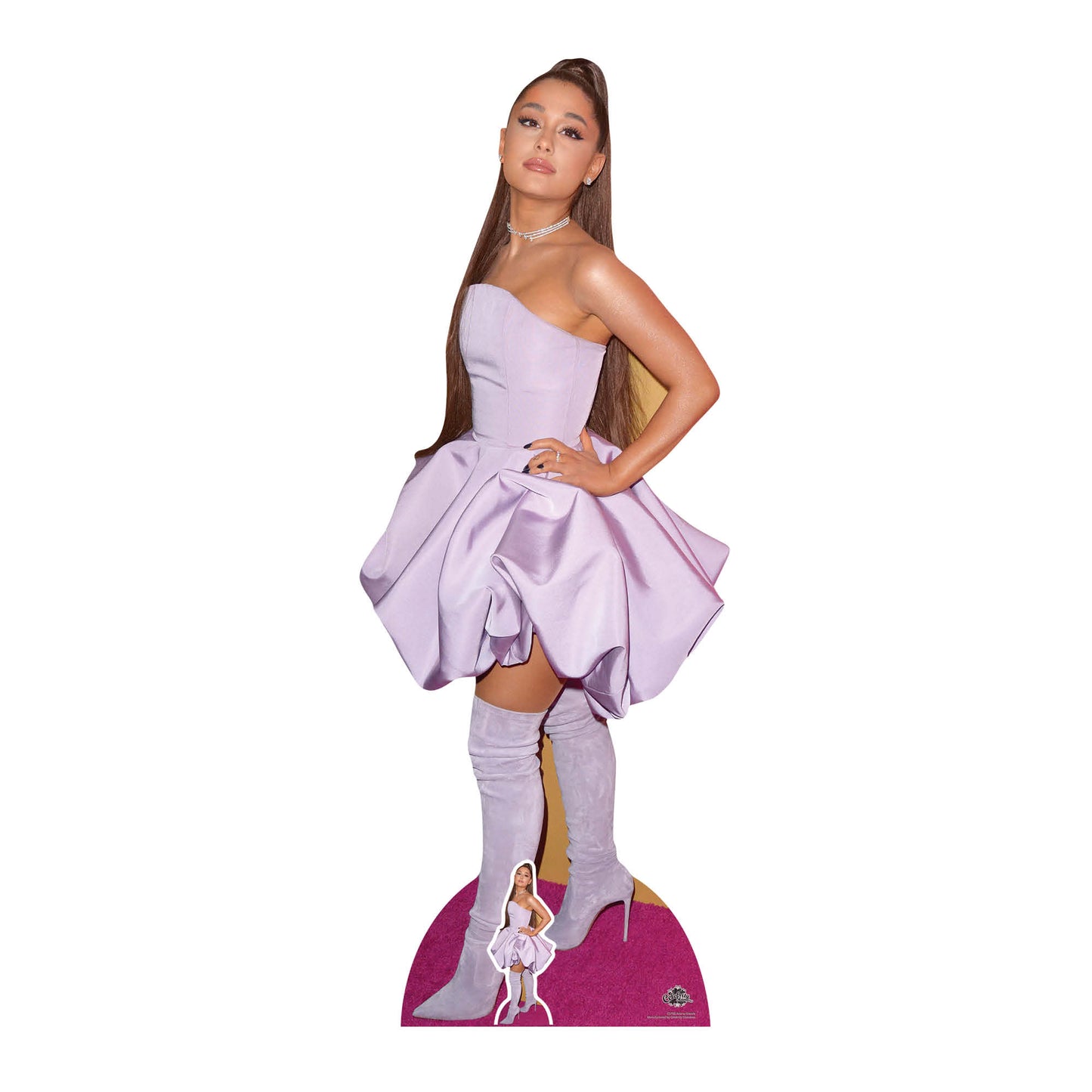 CS780 Ariana Grande American Singer Songwriter Height 163cm Lifesize Cardboard Cut Out With Mini - mycardboardcutout