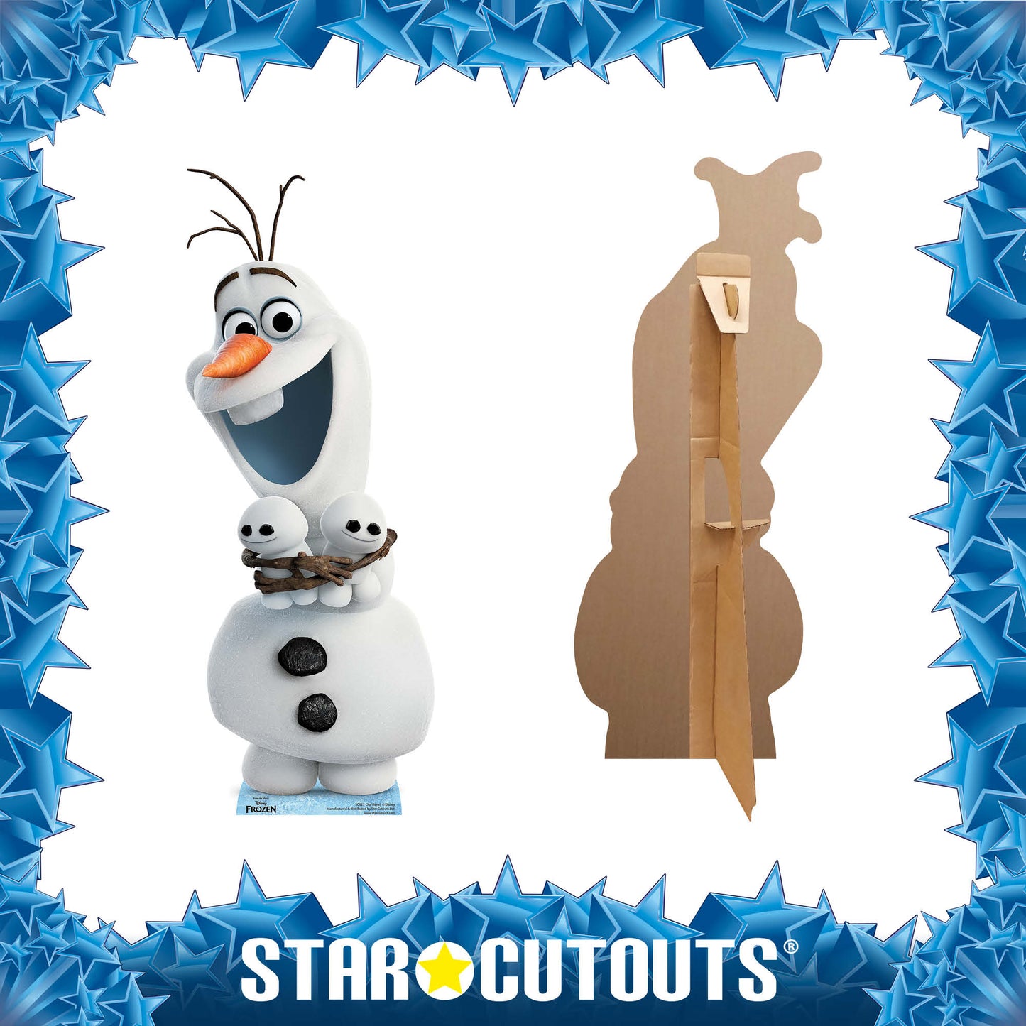 Olaf With Friends Cardboard Cut Out Height 94cm