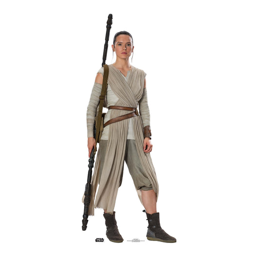 Rey Star Wars The Force Awakens Cardboard Cut Out Height 188cm