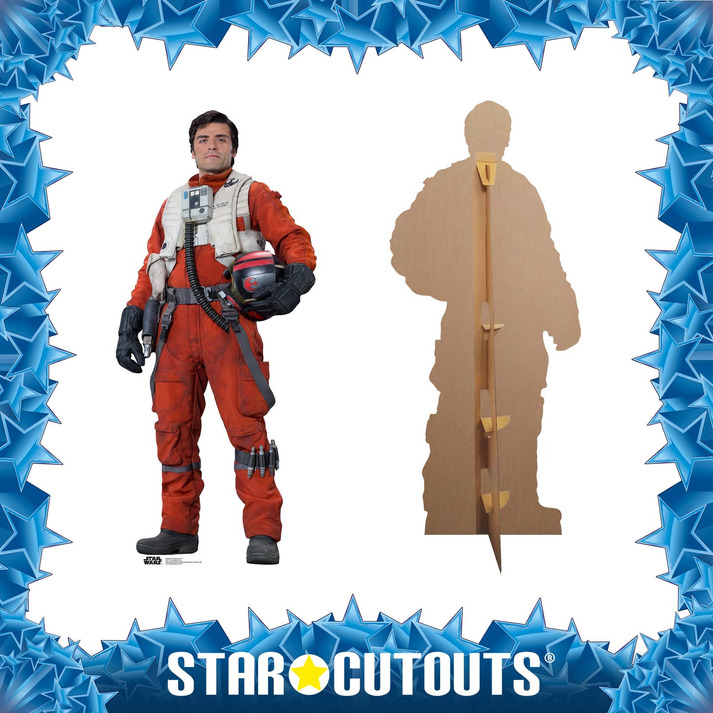 Poe Dameron Star Wars The Force Awakens Cardboard Cut Out Height 181cm