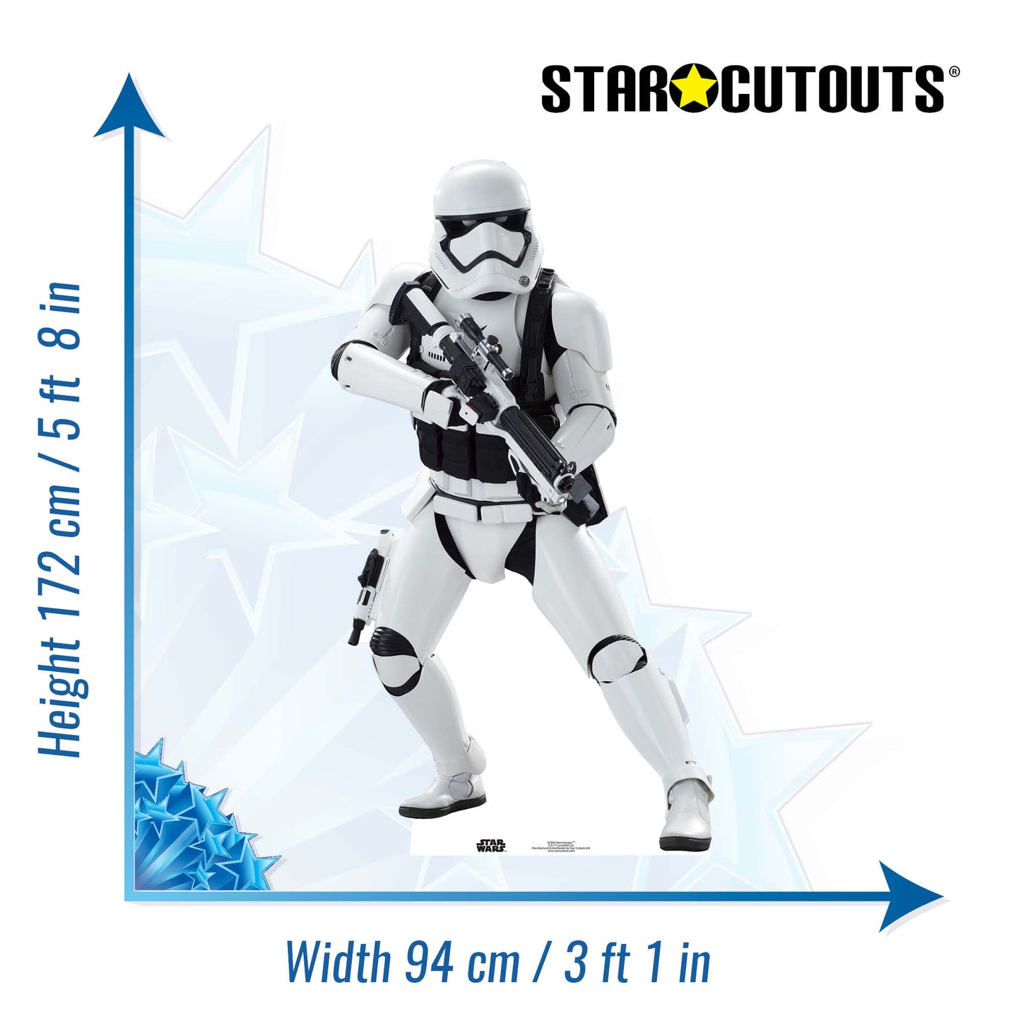 Stormtrooper Star Wars The Force Awakens Cardboard Cut Out Height 172cm
