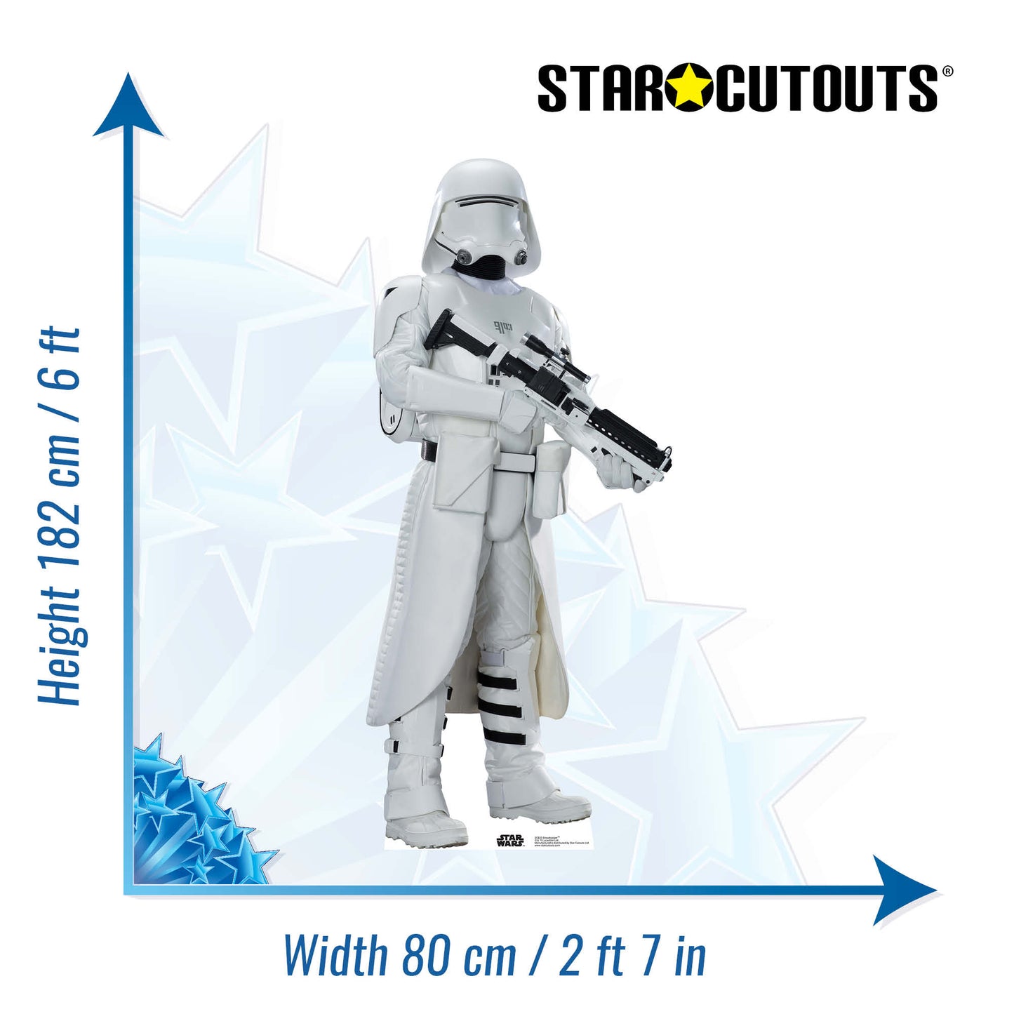 Snowtrooper Star Wars The Force Awakens Cardboard Cut Out Height 182cm