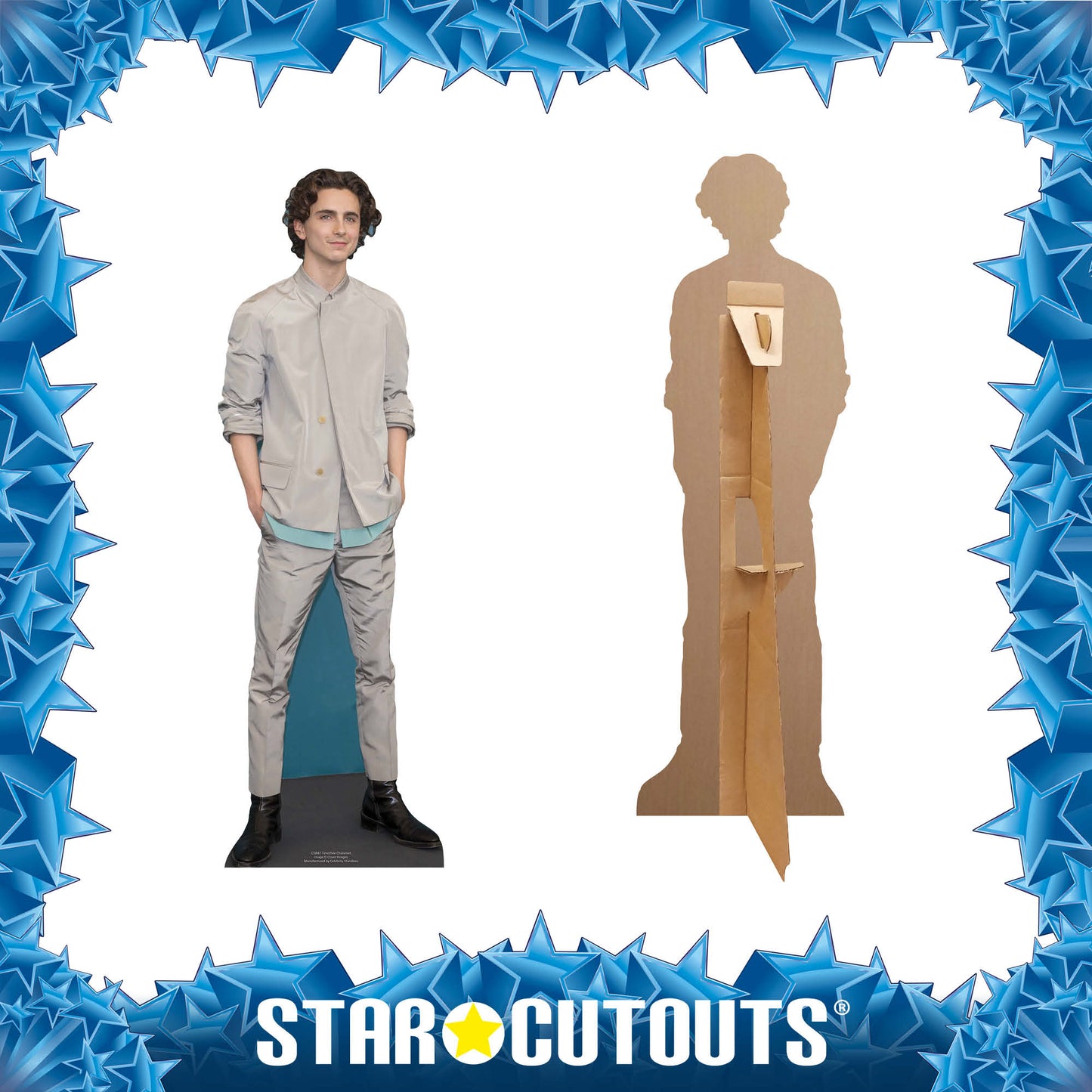 CS847 Timothee Hal Chalamet American Actor Star Mini Height 90cm Small Cardboard Cut Out