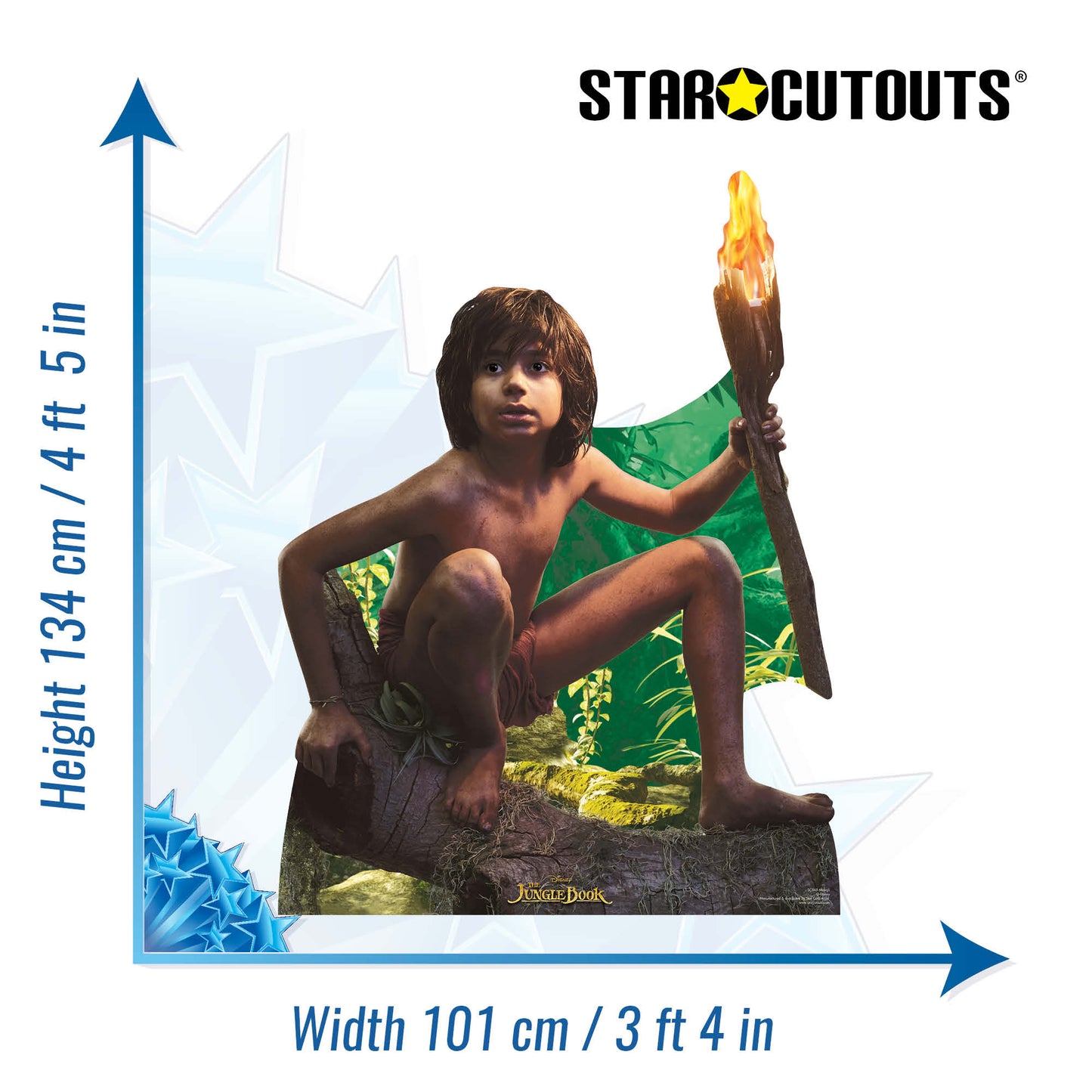 Mowgli The Man Cub Live Action Jungle Book Cardboard Cut Out Height 134cm