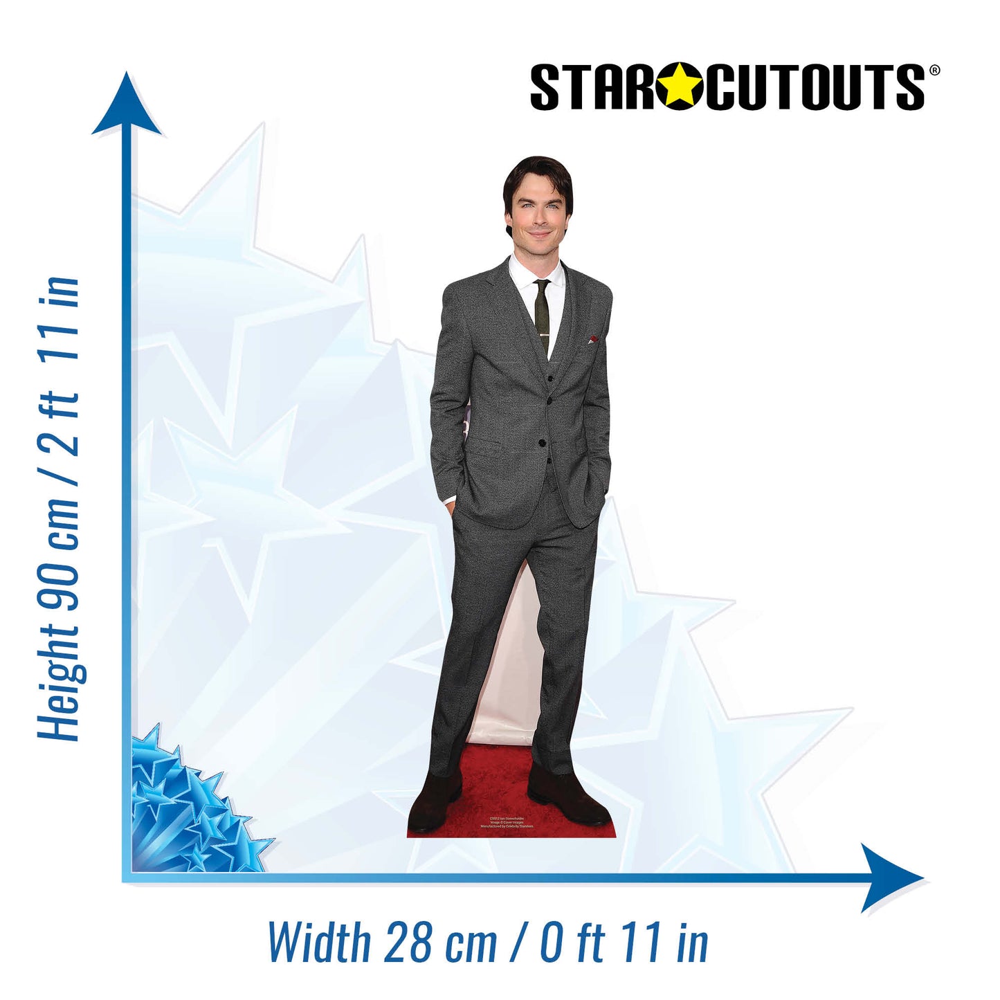 CS912 Ian Somerhalder (Star Mini) Height 90cm Small Cardboard Cut Out