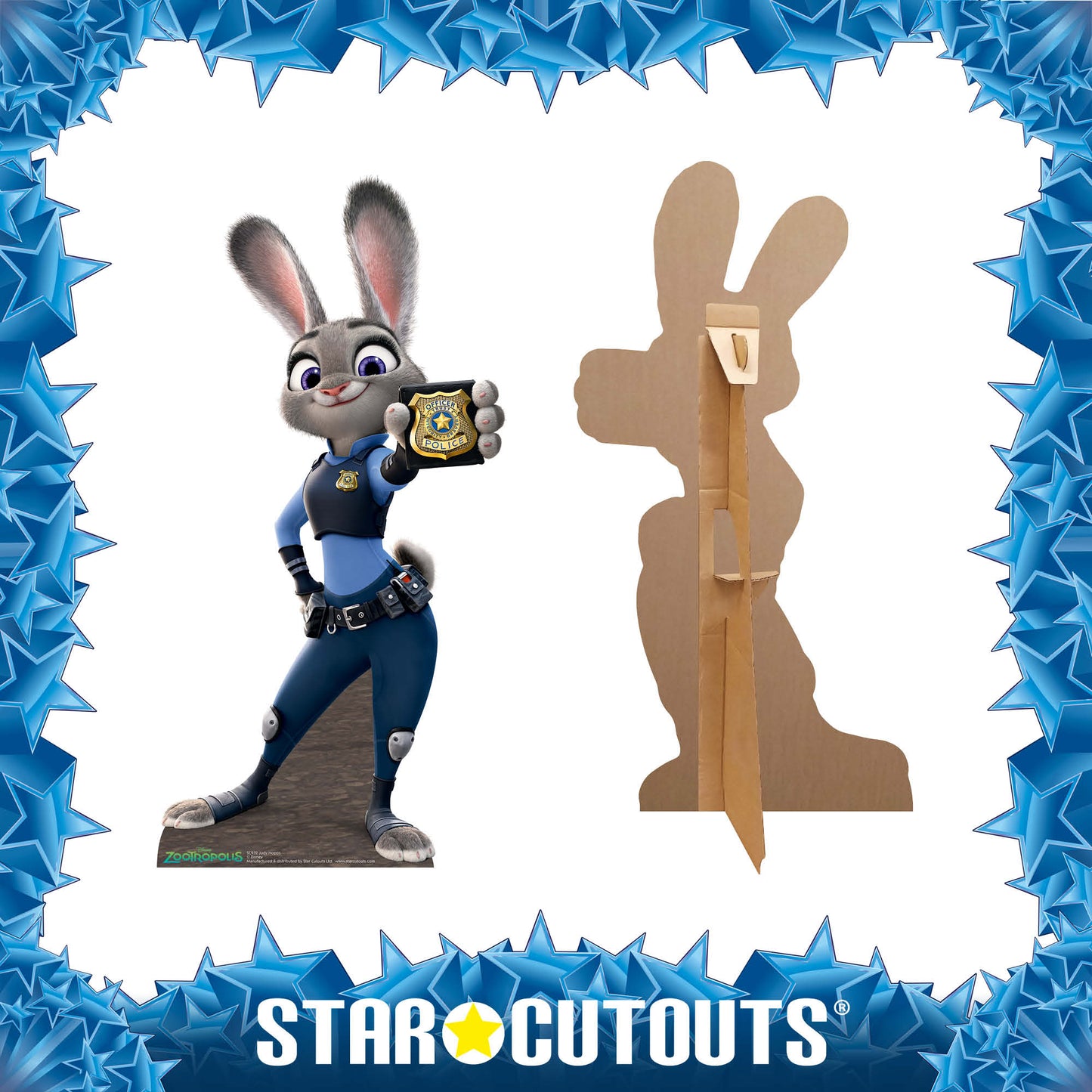 Judy Hopps Cardboard Cut Out Height 91cm