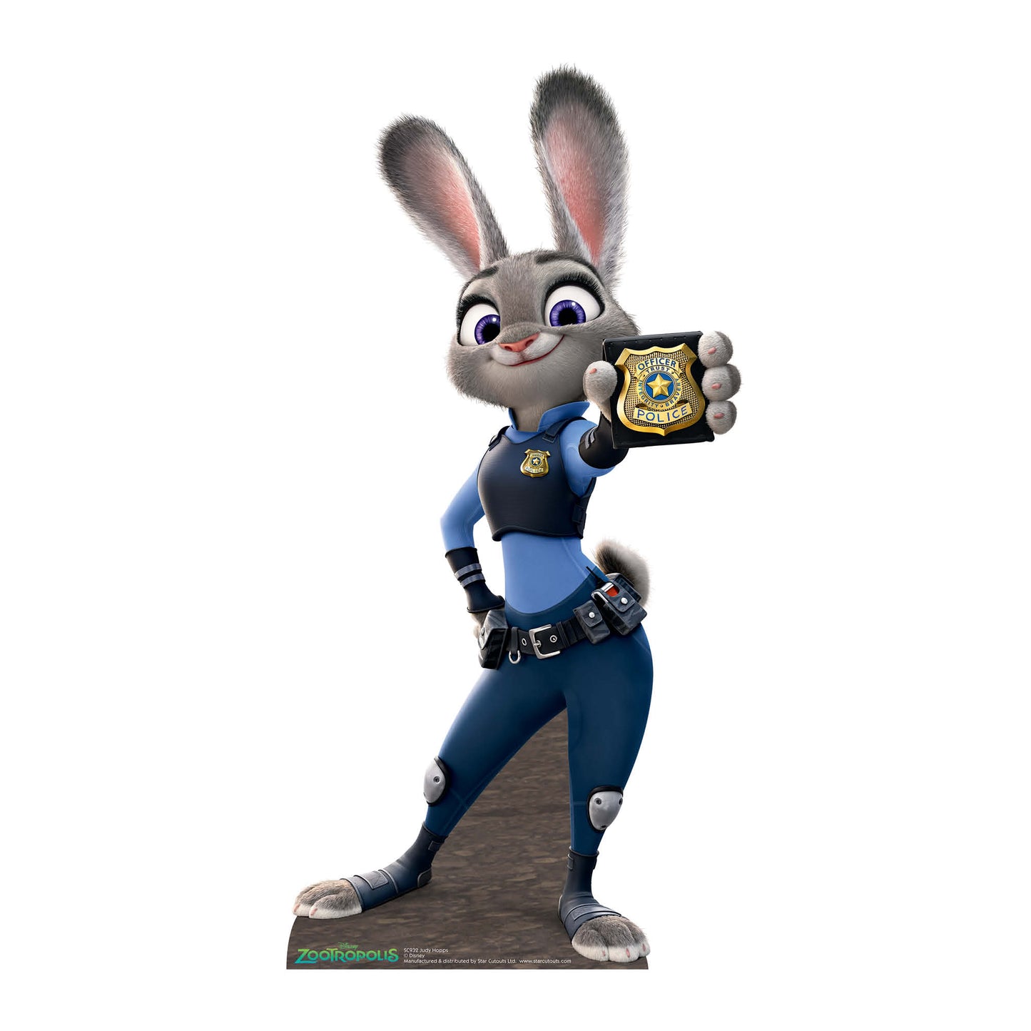 Judy Hopps Cardboard Cut Out Height 91cm