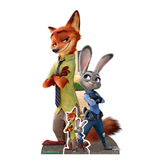 Judy with Nick Cutout Cardboard Cut Out Height 134cm