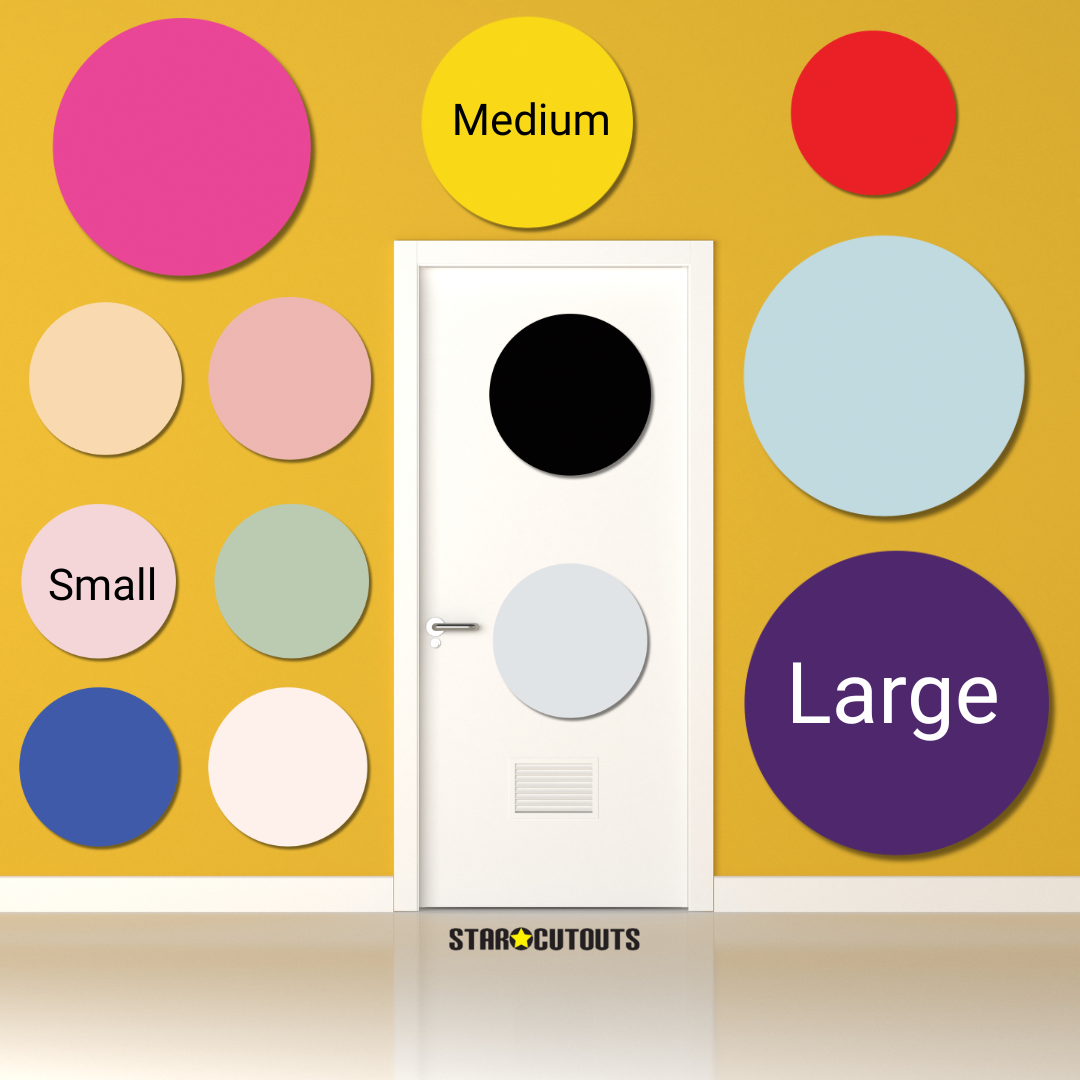 Purple Circle Signs Personalise Choose Size and Material