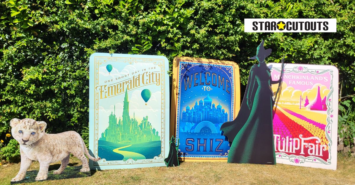 SC4653 Wicked Elphaba Witch Green & Black Silhouette Cardboard Cut Out Height 163cm
