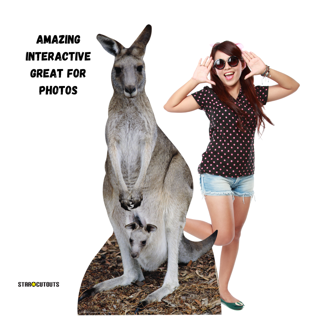Kangaroo Australia Wildlife Theme Animal Cardboard Cutout - mycardboardcutout