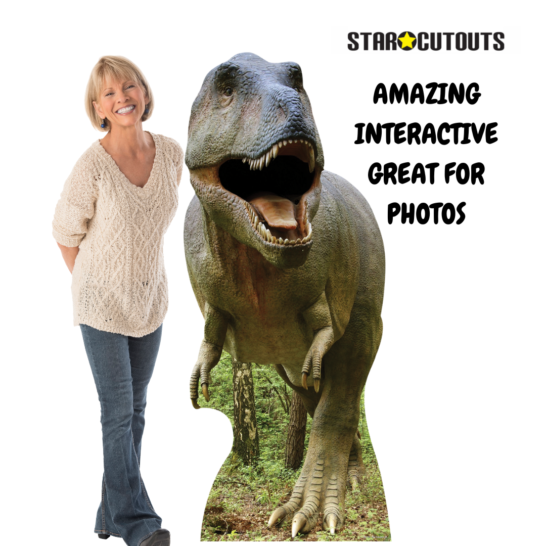 Tyrannosaurus Rex Dinosaur Animal Cardboard Cutout - mycardboardcutout