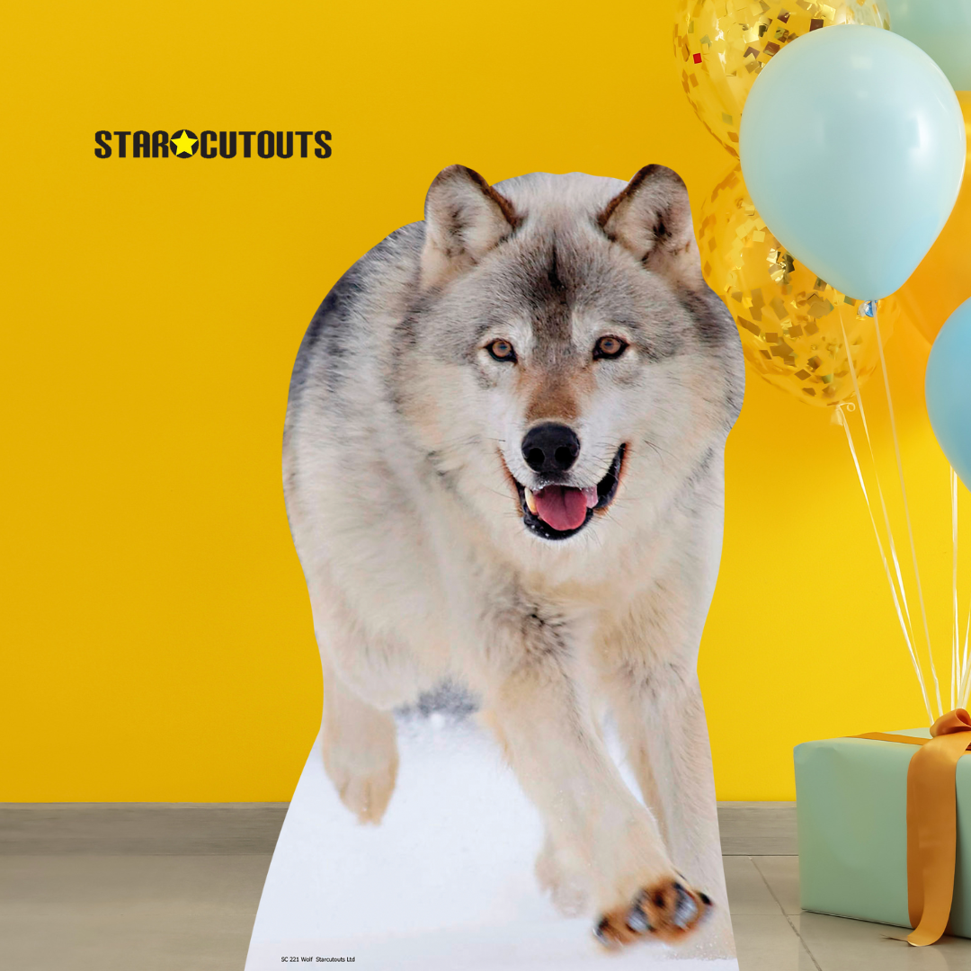 Wolf Jungle Safari Theme Animal Cardboard Cutout - mycardboardcutout