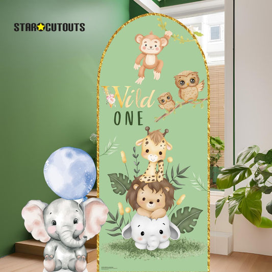 SC4616 Wild One Backdrop Sailboard Cardboard Cut Out Height 185cm