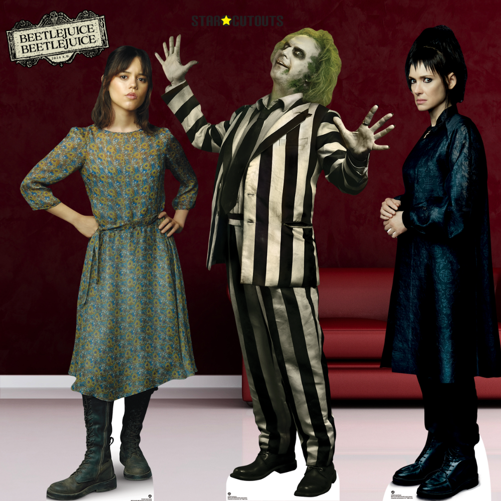 SC4512 Beetlejuice Michael Keaton with Tombstone  Cardboard Cut Out Height 182.00cm