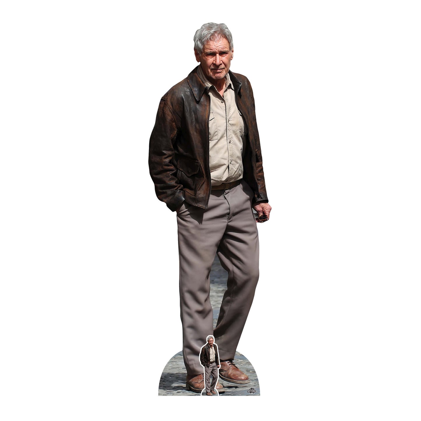 CS1017 Harrison Ford Shirt & Jacket Height 186cm Lifesize Cardboard Cut Out With Mini - mycardboardcutout