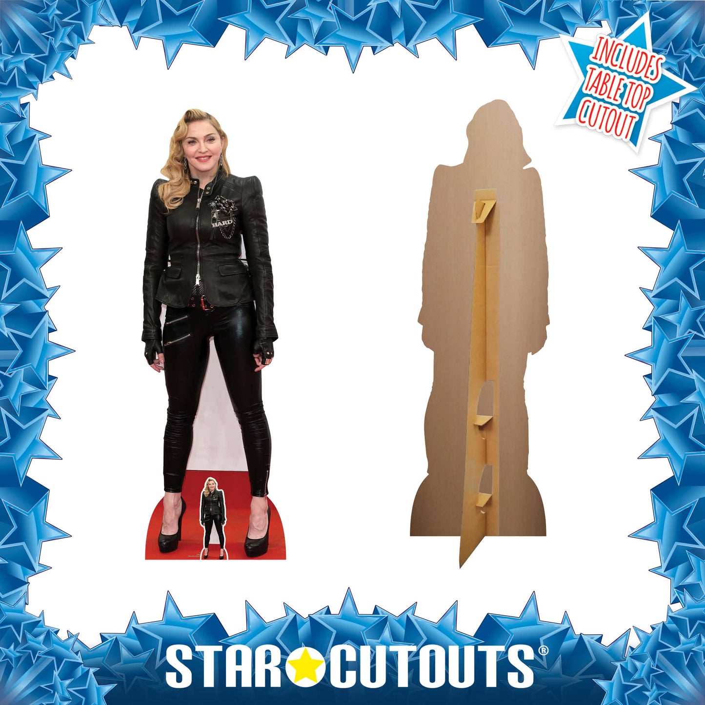 CS1030 Madonna Height 180cm Lifesize Cardboard Cut Out With Mini
