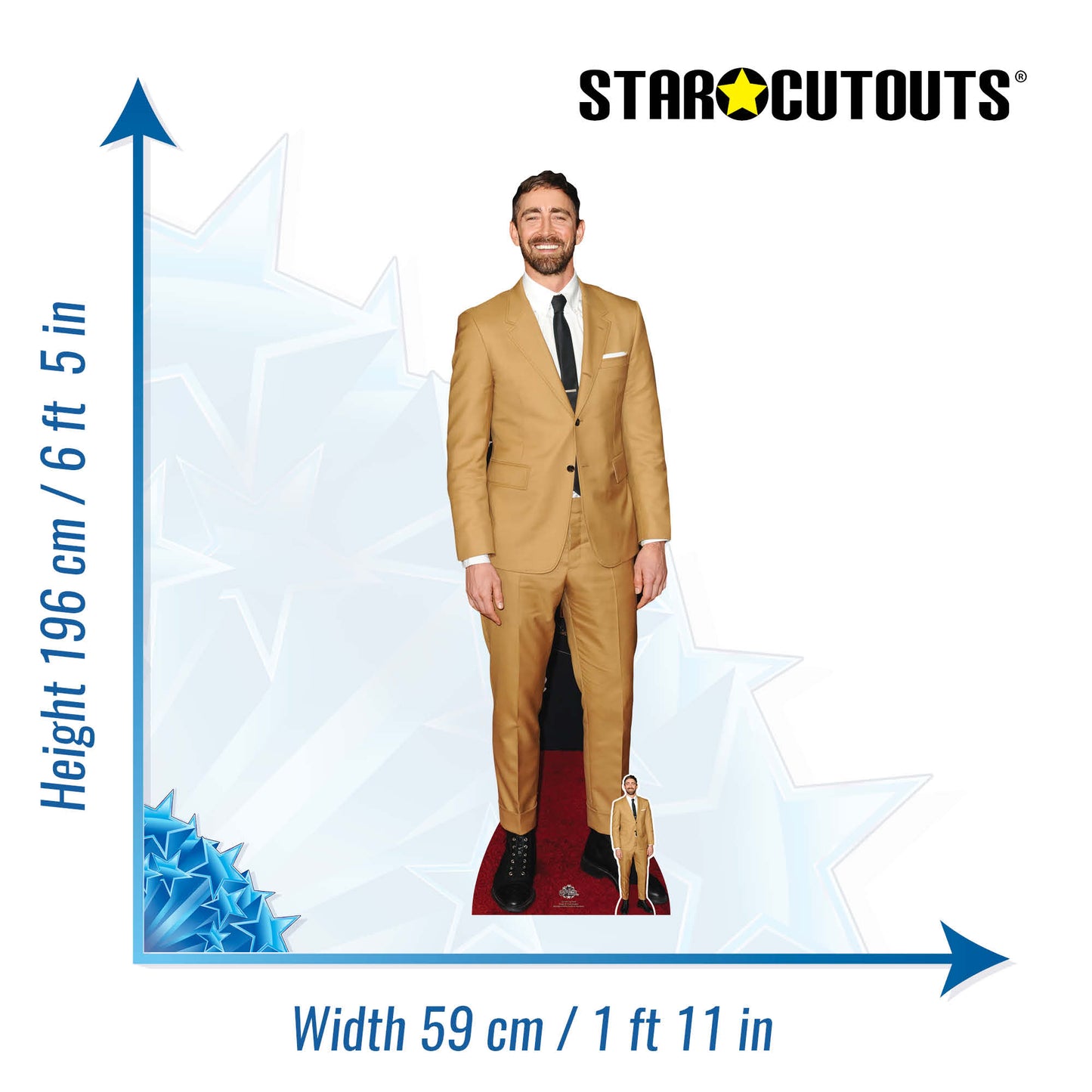 CS1109 Lee Pace Height 196cm Lifesize Cardboard Cut Out With Mini - mycardboardcutout