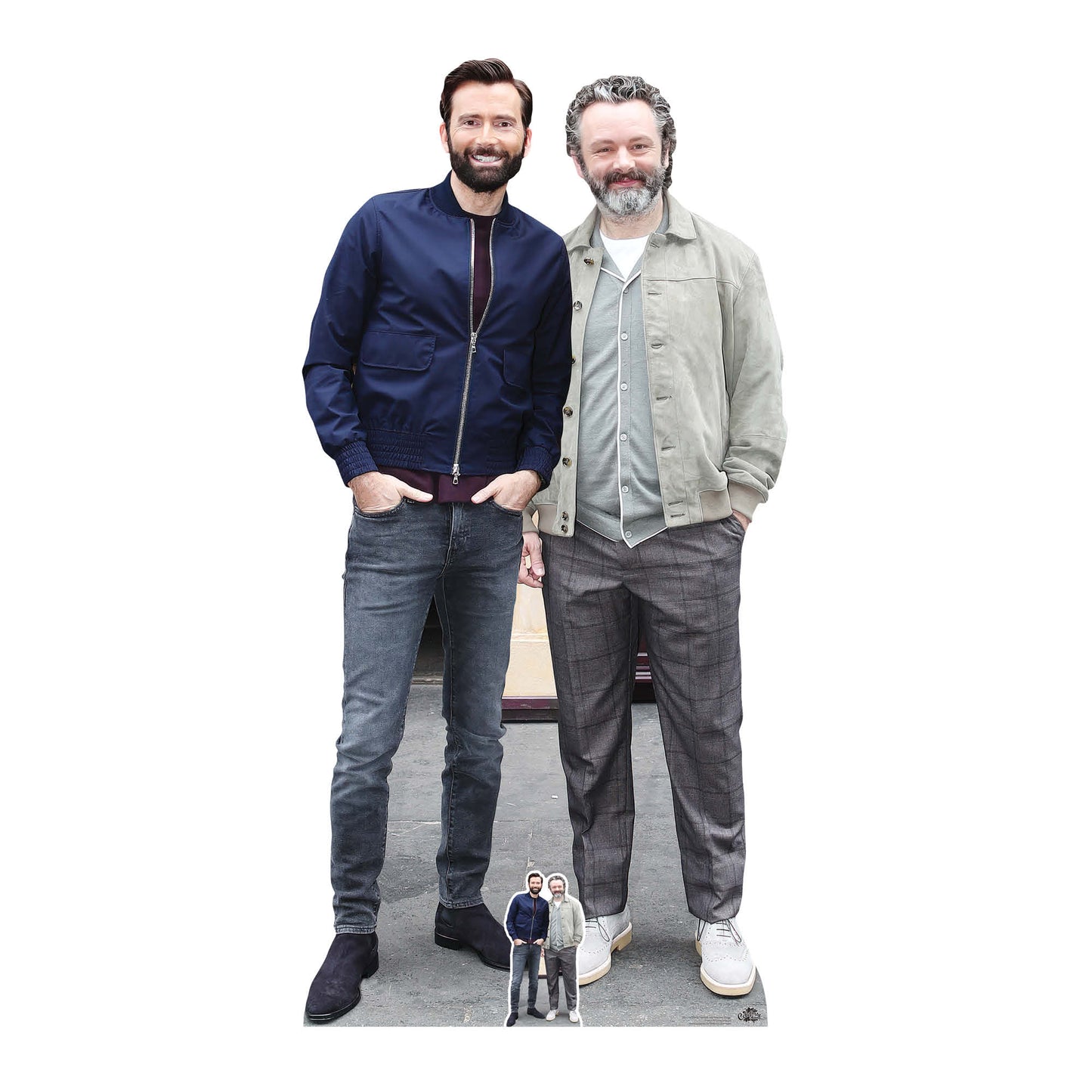 CS1124 David Tennant and Michael Sheen Height 187cm Cardboard Cutout - mycardboardcutout