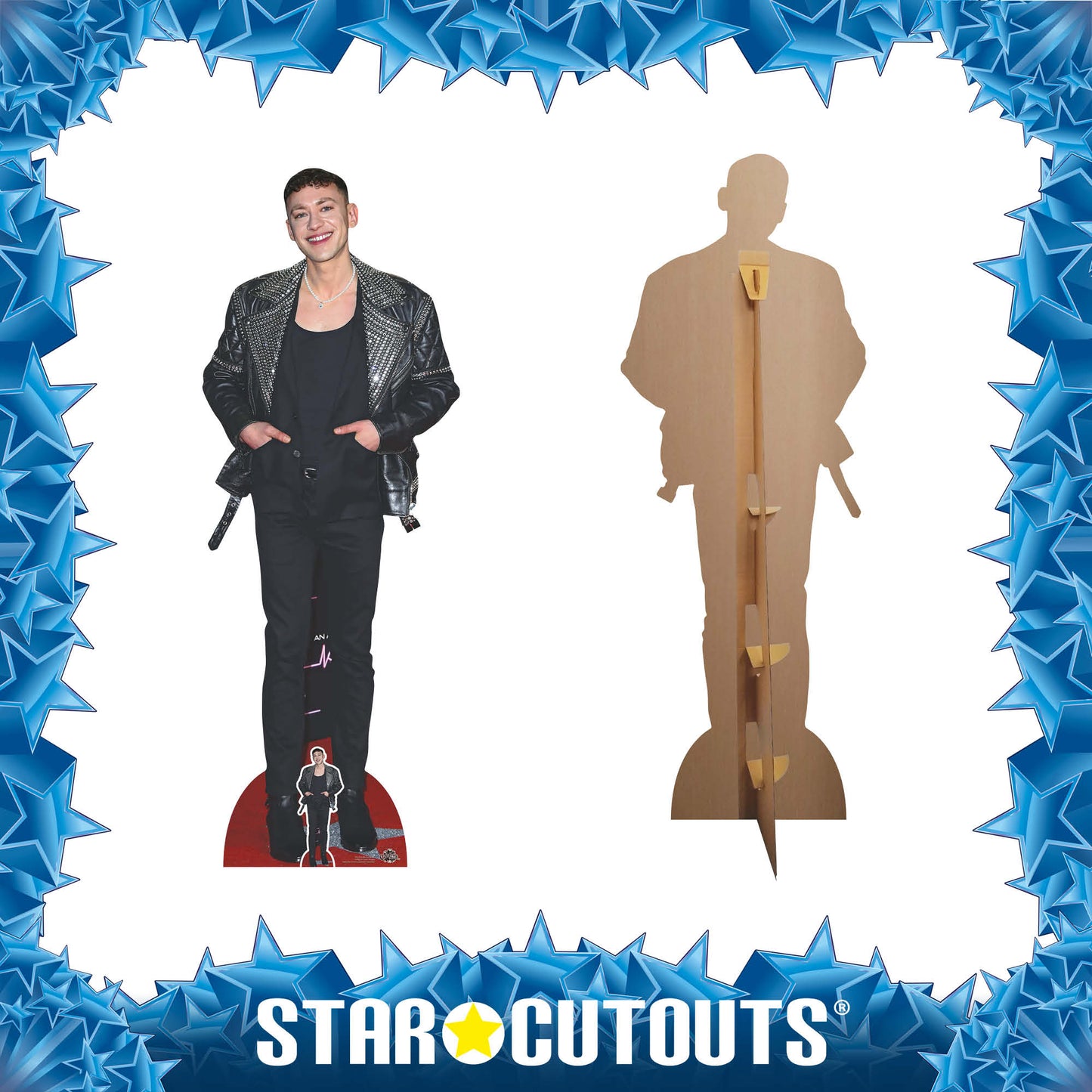 CS1134 Olly Alexander Height 175cm Lifesize Cardboard Cut Out With Mini - mycardboardcutout