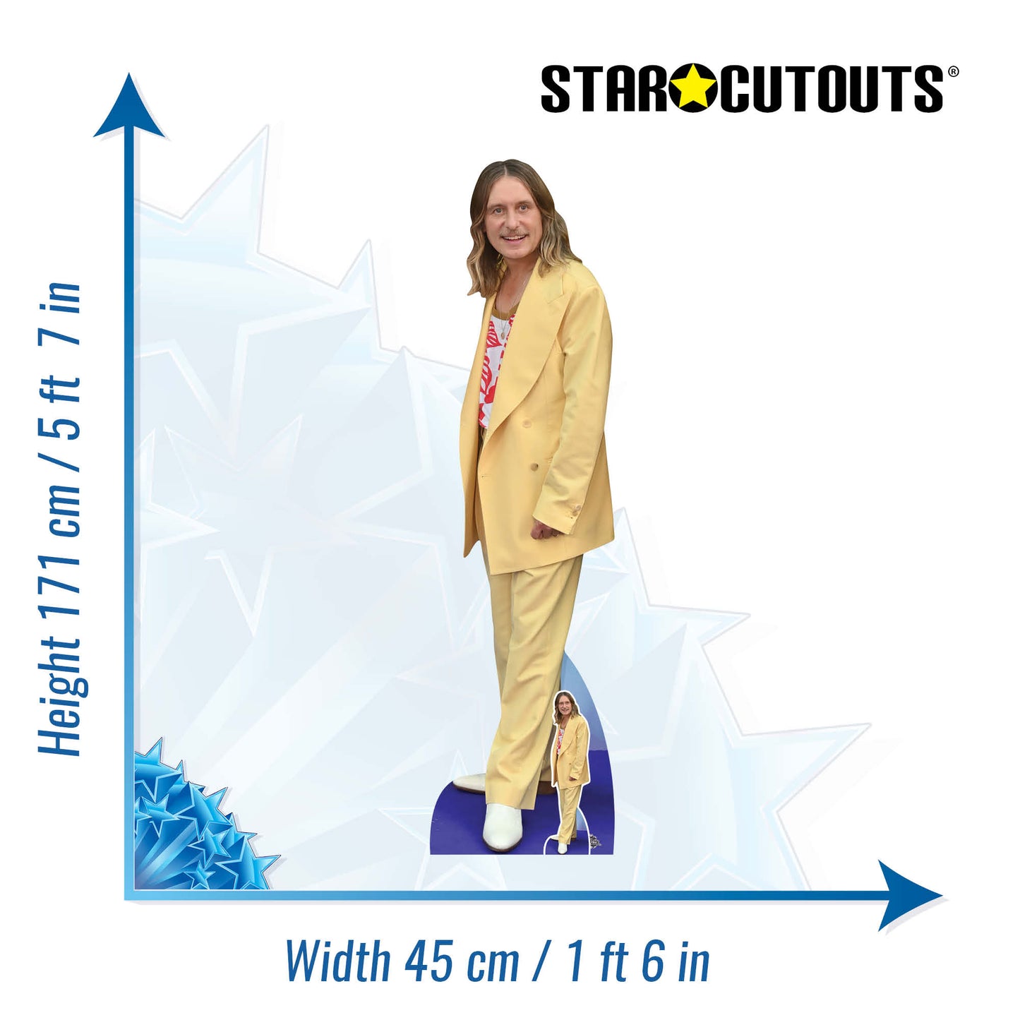 CS1136 Mark Owen Height 171cm Lifesize Cardboard Cutout - mycardboardcutout