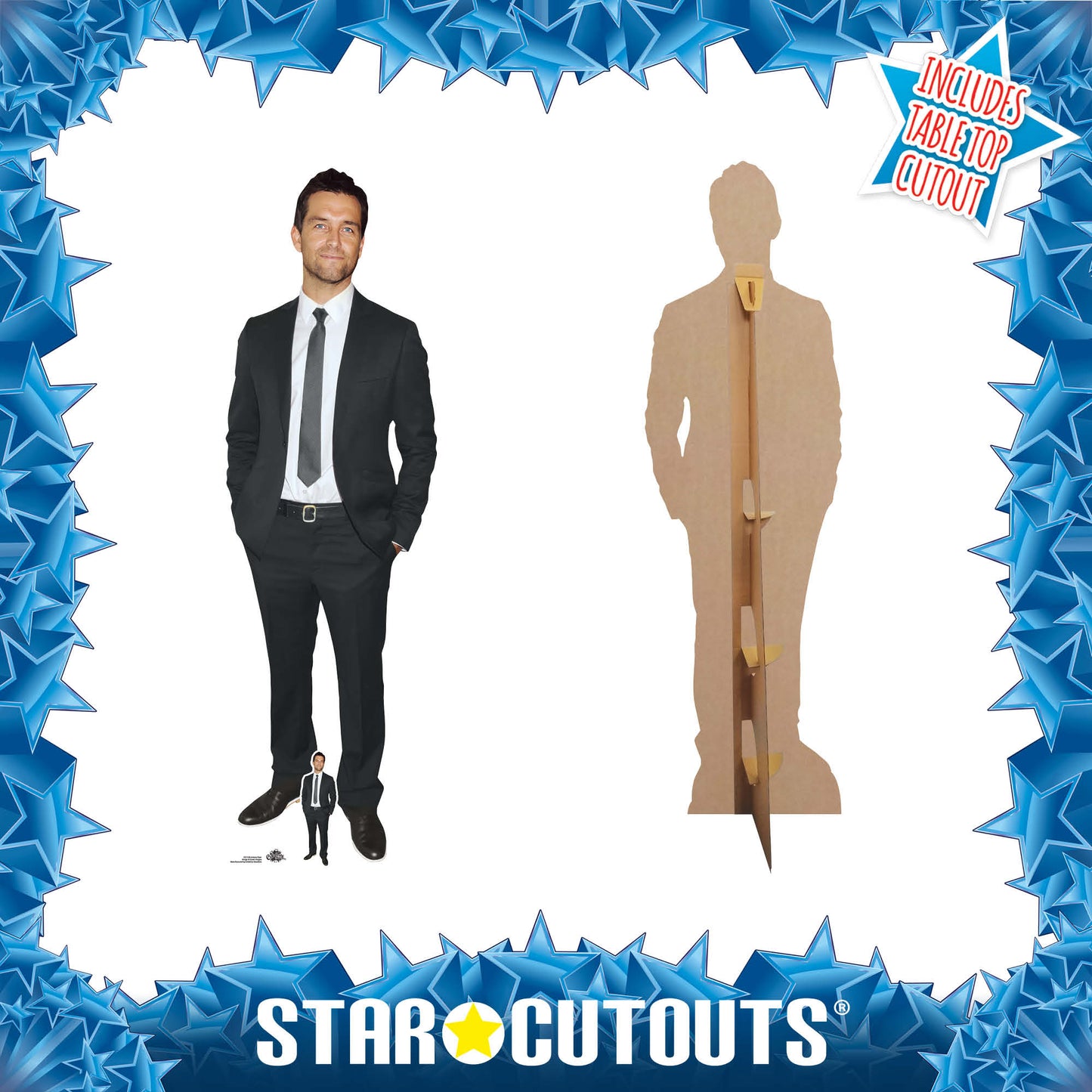 CS1140 Antony Starr White Shirt  Height 181cm Lifesize Cardboard Cut Out With Mini