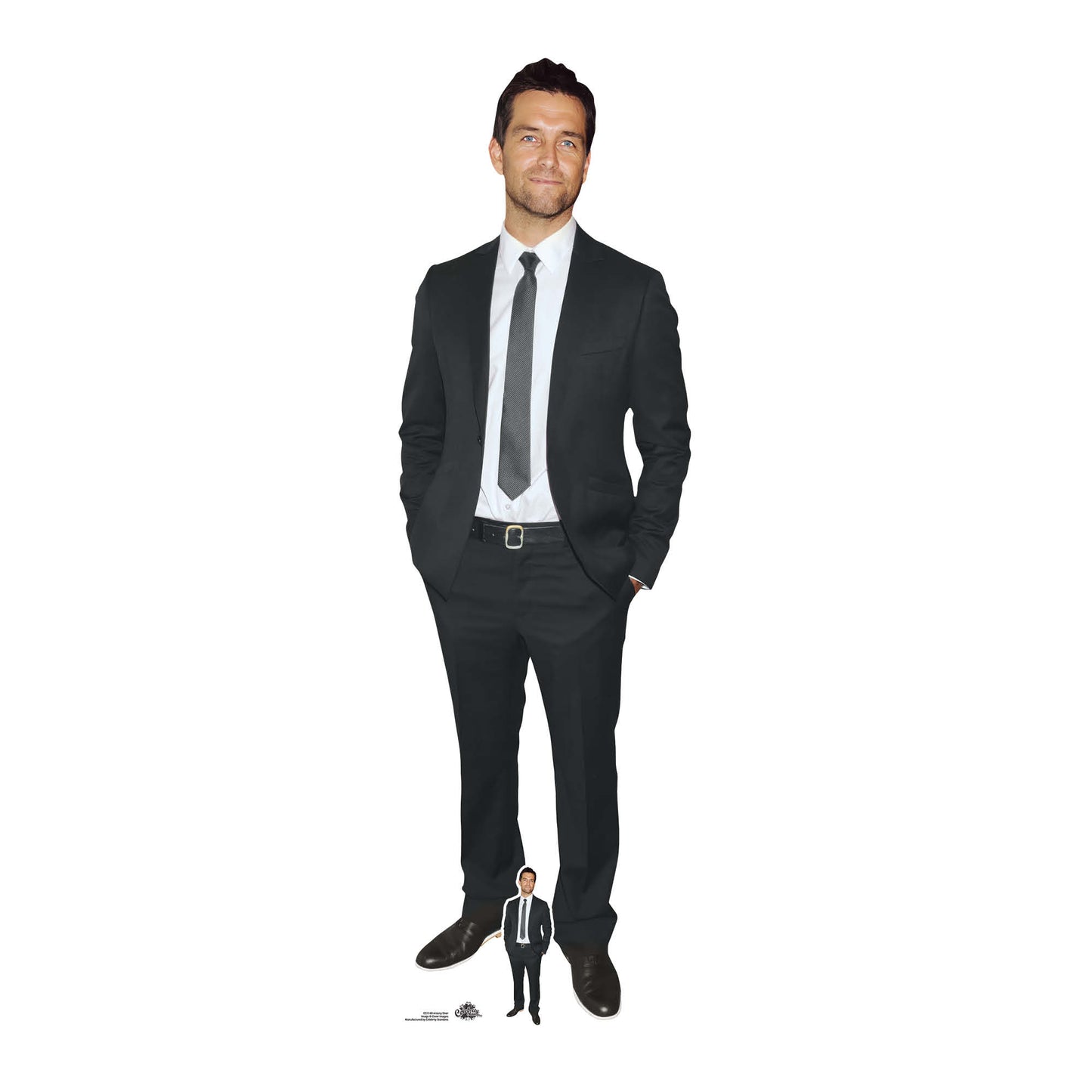 CS1140 Antony Starr White Shirt Height 181cm Lifesize Cardboard Cut Out With Mini - mycardboardcutout