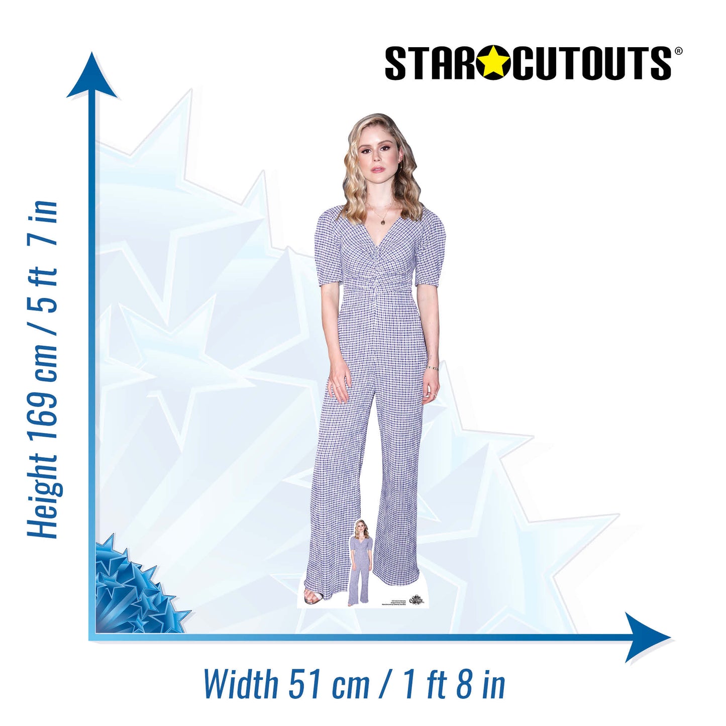 CS1143 Erin Moriarty  Height 169cm Lifesize Cardboard Cut Out With Mini