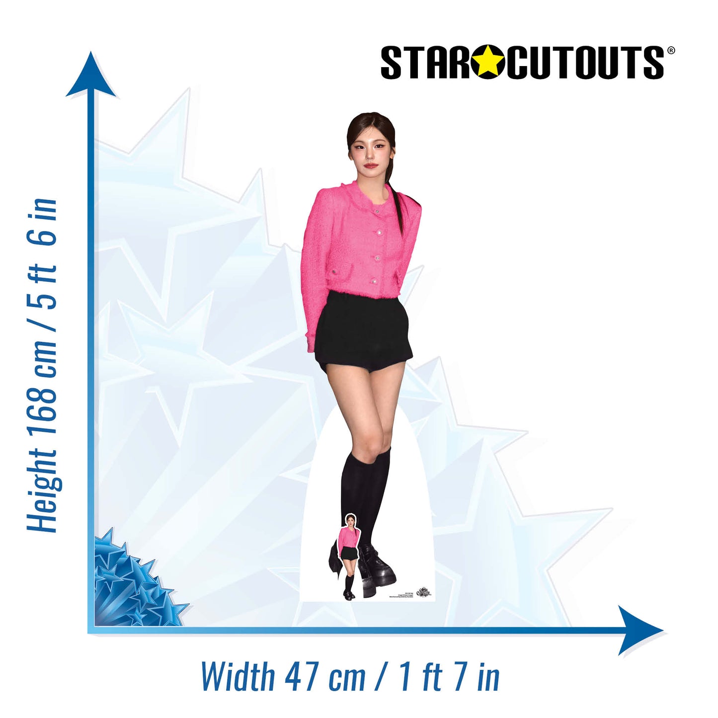 CS1145 Yeji  Height 168cm Lifesize Cardboard Cut Out With Mini