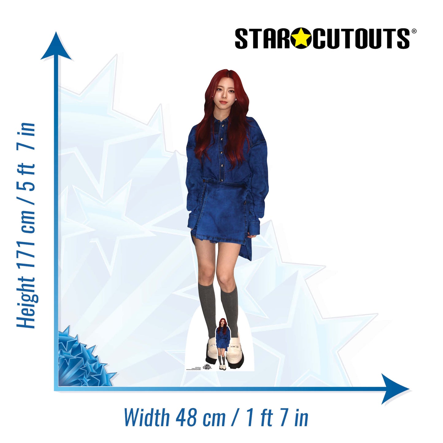 CS1148 Yuna Shin Yu-na Height 171cm Lifesize Cardboard Cut Out With Mini