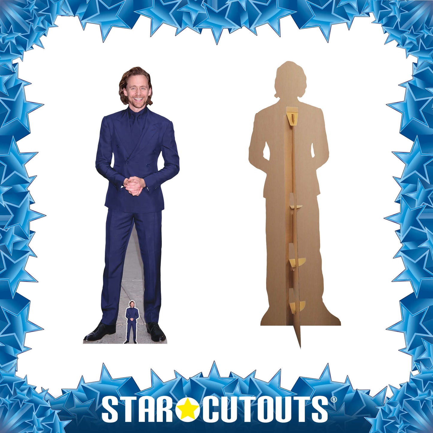 CS1160 Tom Hiddleston Blue Suit Height 188cm Cardboard Cutout