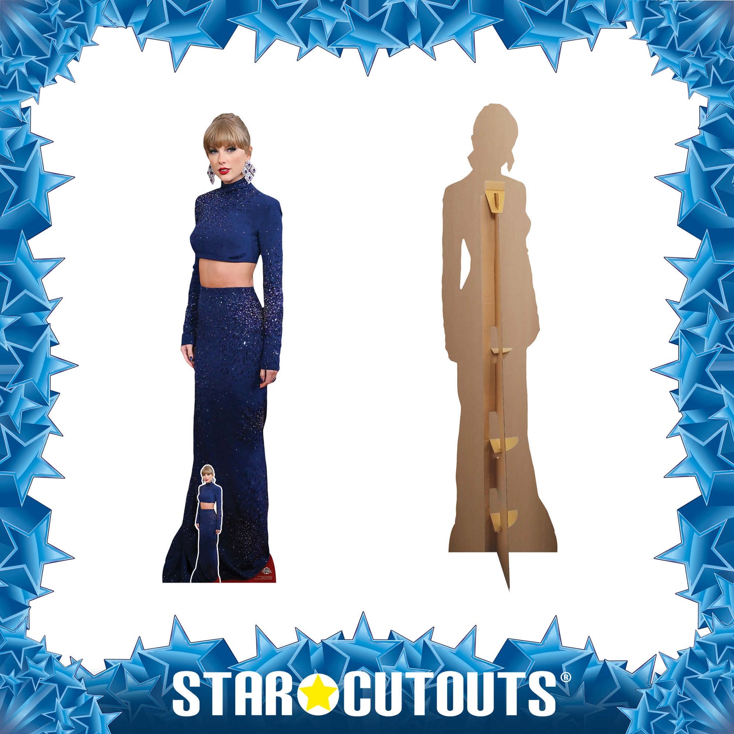 CS1166 Taylor Swift Crop Top Height 186cm Lifesize Cardboard Cut Out With Mini