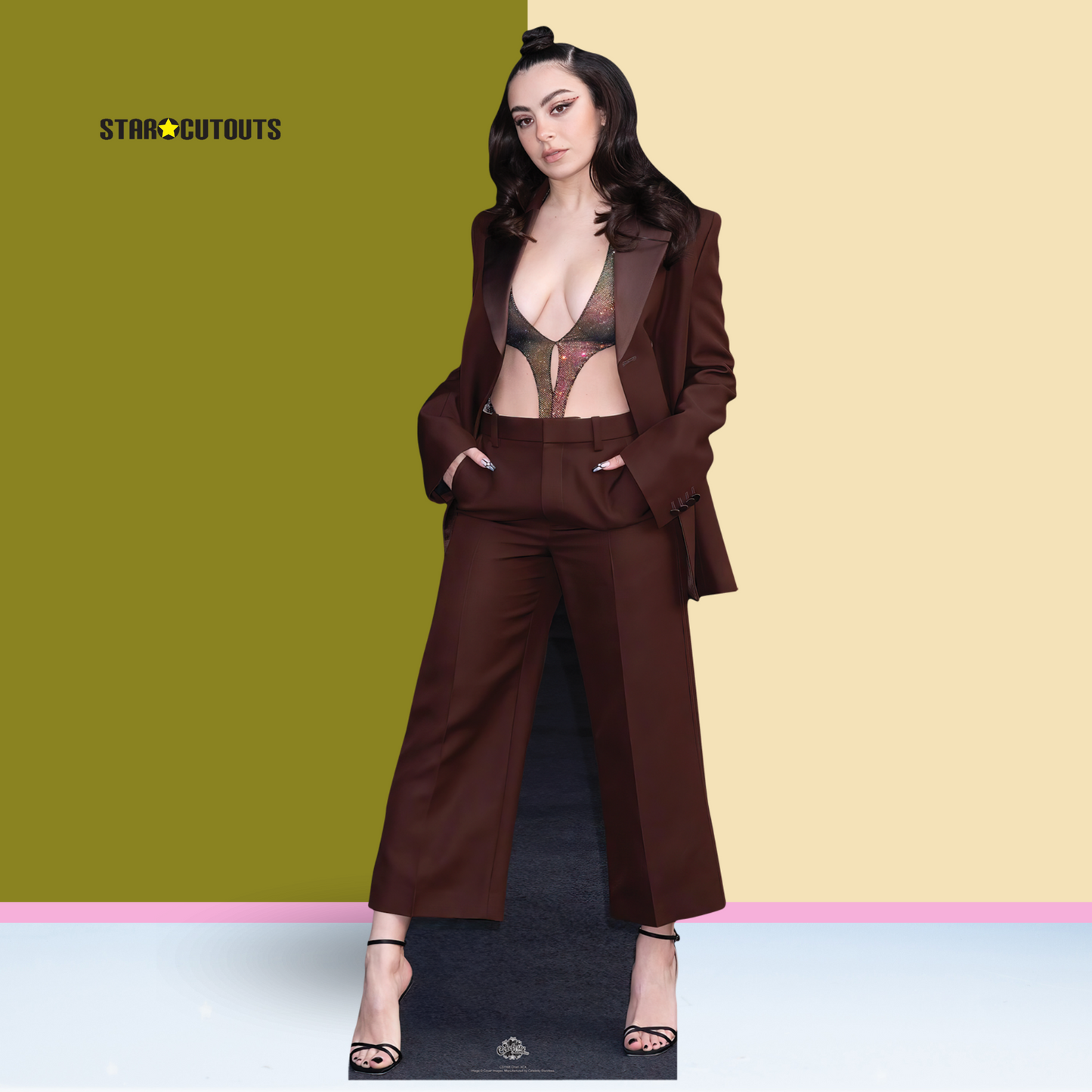 CS1168 Charli XCX Height 168cm Lifesize Cardboard Cut Out With Mini