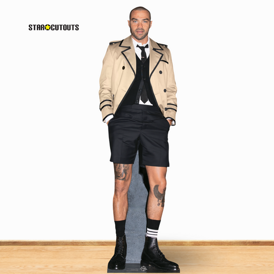 CS1174 Jesse Williams Shorts  Height 187cm Lifesize Cardboard Cut Out With Mini