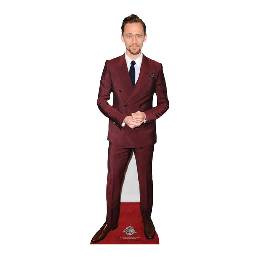 CS1176 Tom Hiddleston Red Suit Star Mini Height 90cm Cardboard Cutout - mycardboardcutout