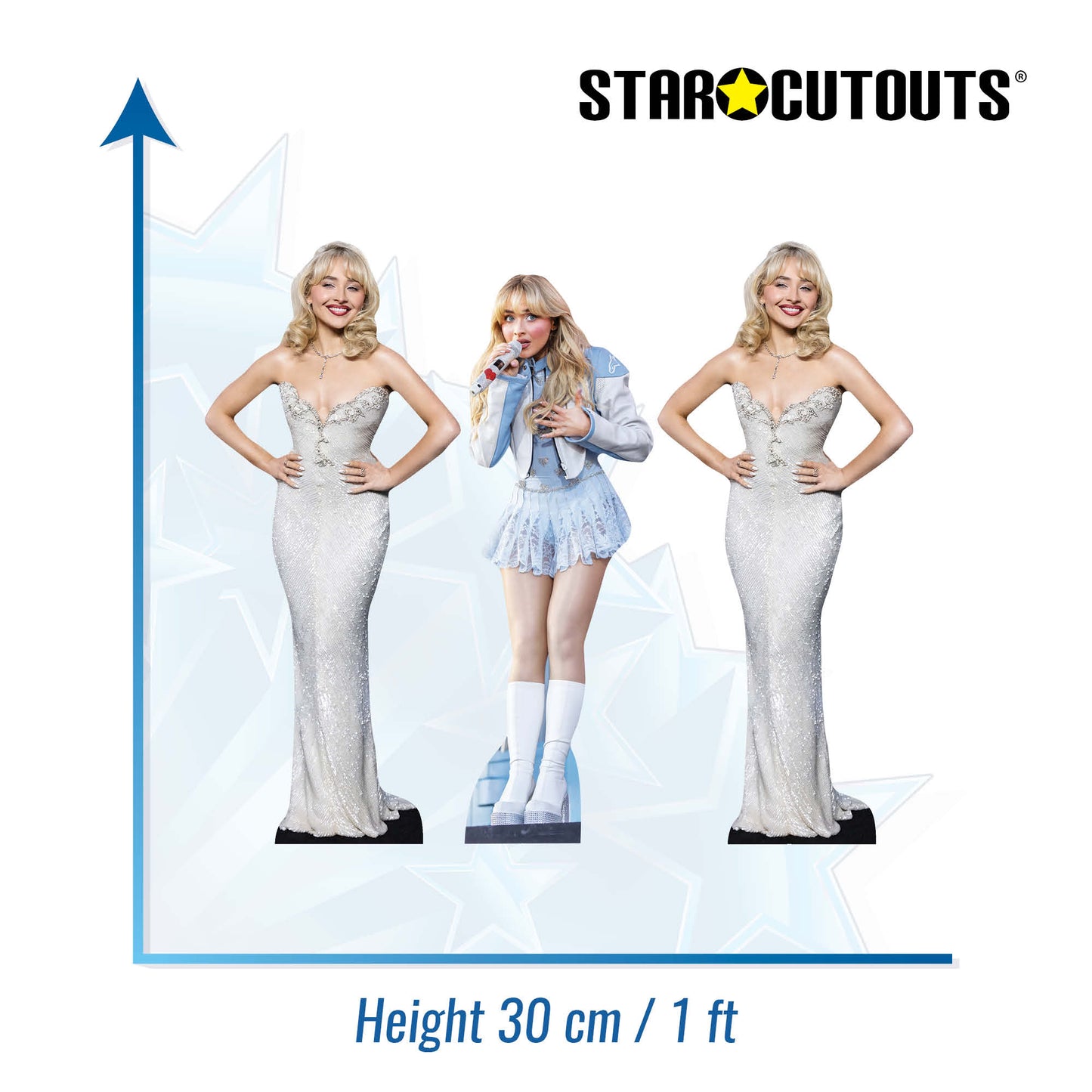CS1198 Sabrina Carpenter Shelftop Cutout Pack Cardboard Cut Out Height 30cm